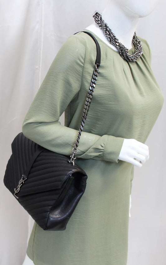 Saint Laurent Large Monogram Envelope Chain Shoulder Bag