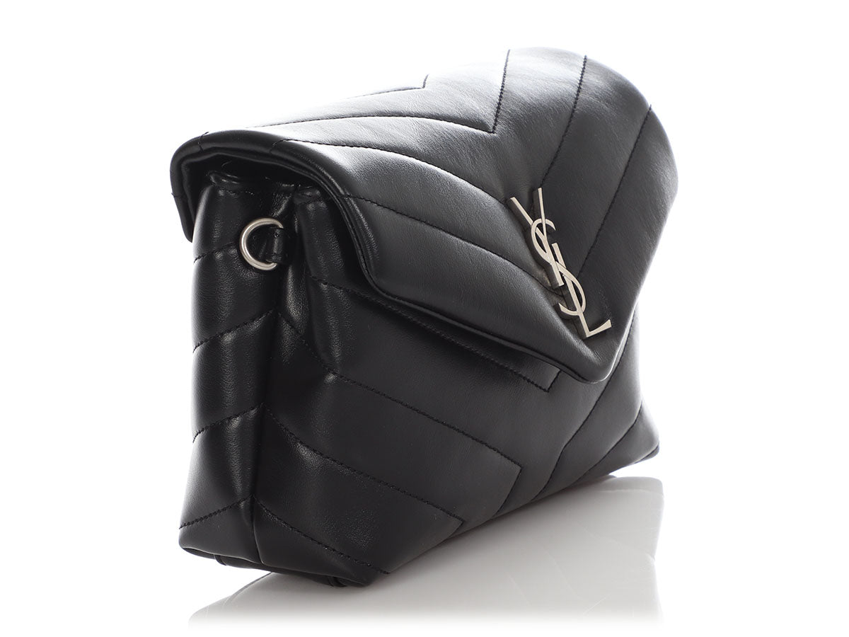 Saint Laurent Black MatelassÃÂ© Loulou Toy Bag