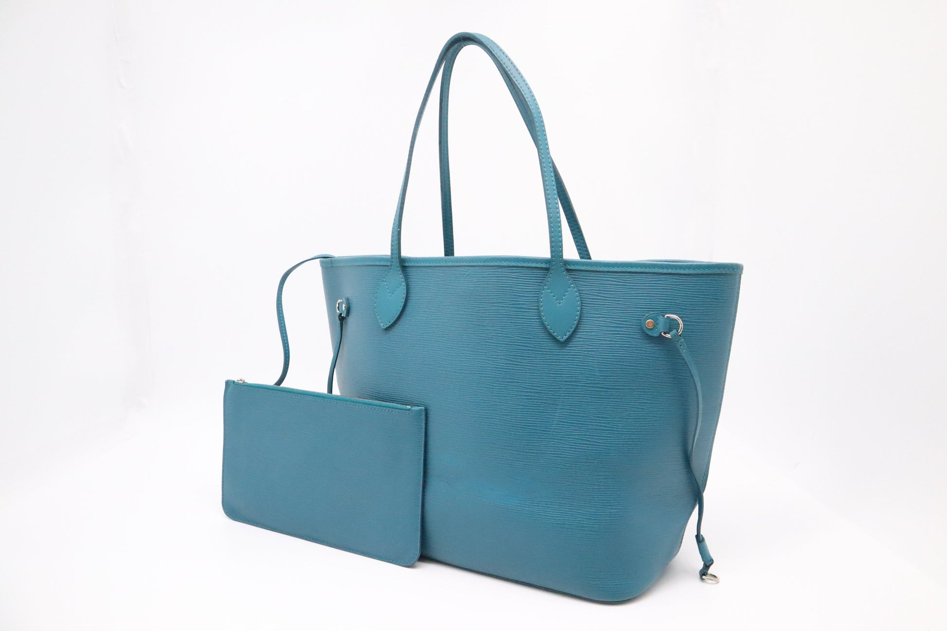Louis Vuitton Neverfull MM in Teal Epi Leather