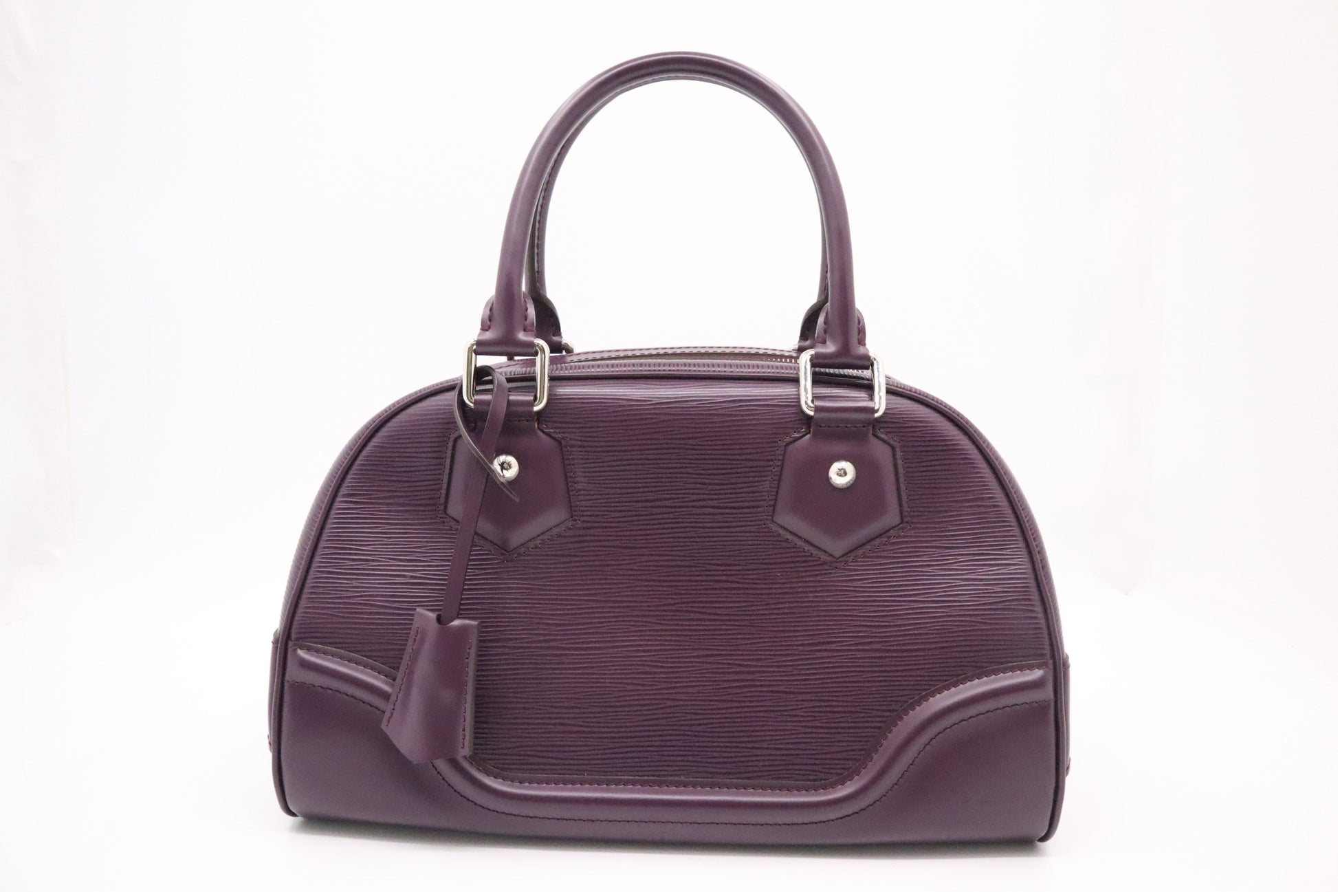 Louis Vuitton Bowling Montaigne PM in Purple Epi Leather