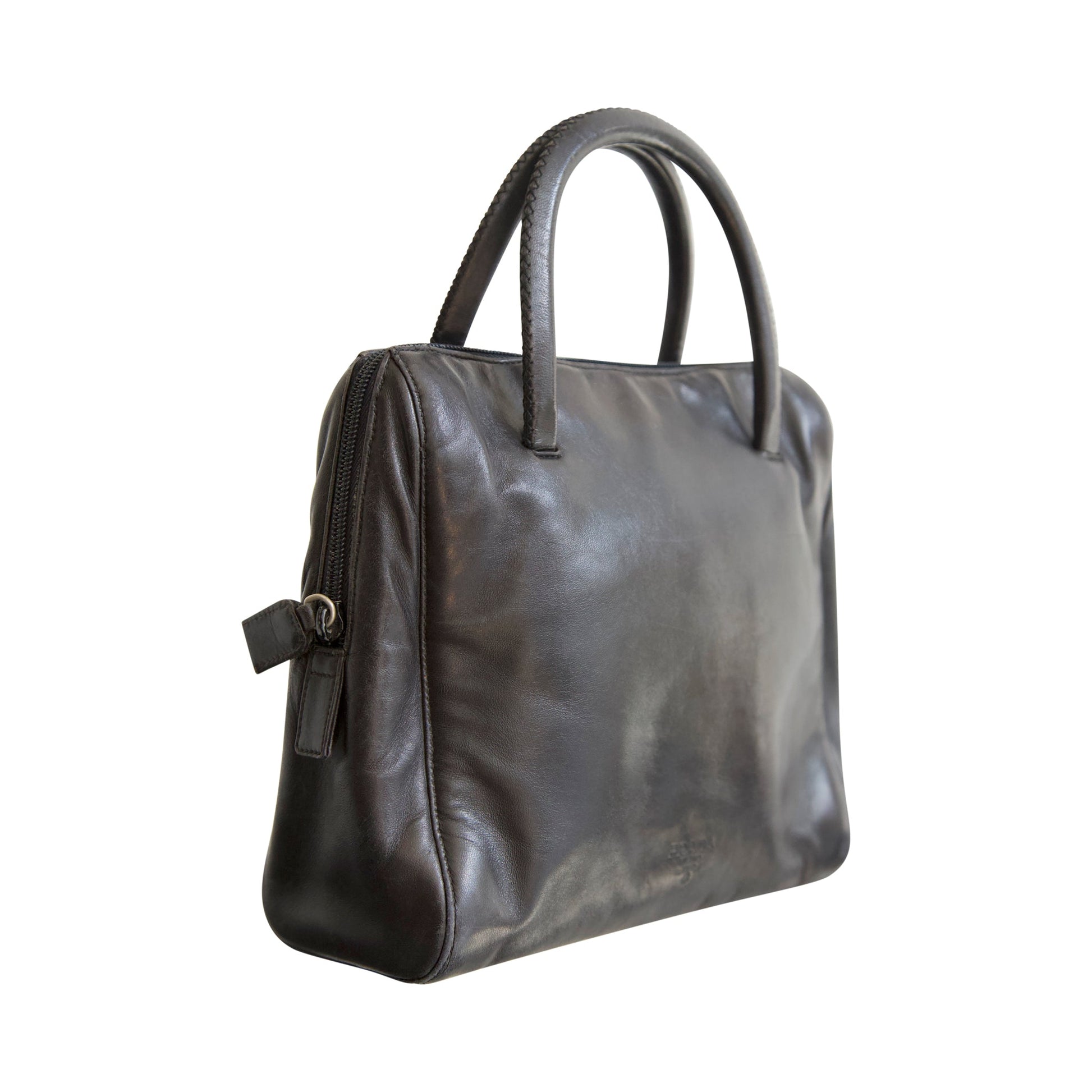 Prada Leather Top Handle Bag