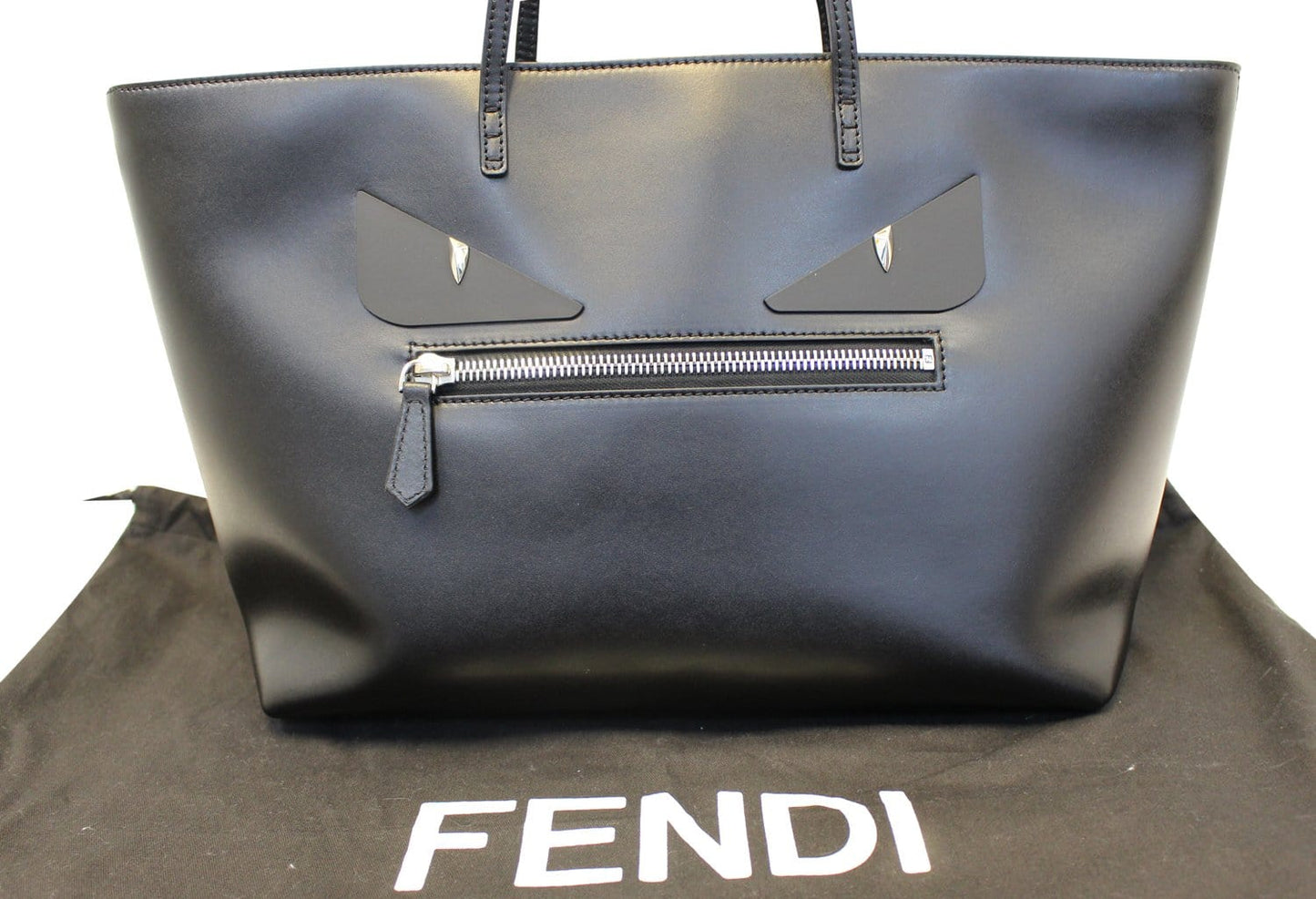 FENDI Zucca Black Burgundy Monogram Canvas Hobo Bag