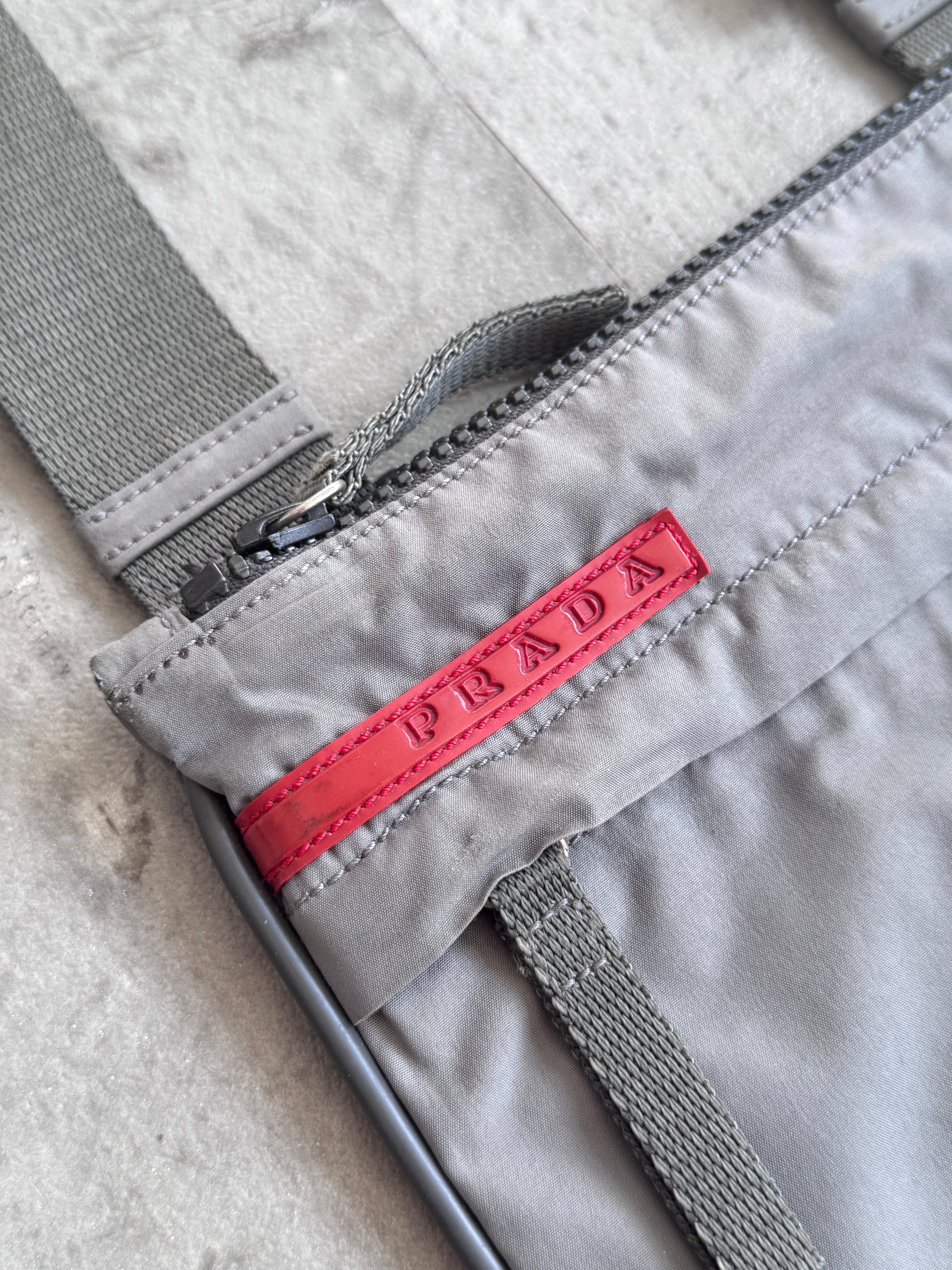 Prada Grey Technical Side Bag