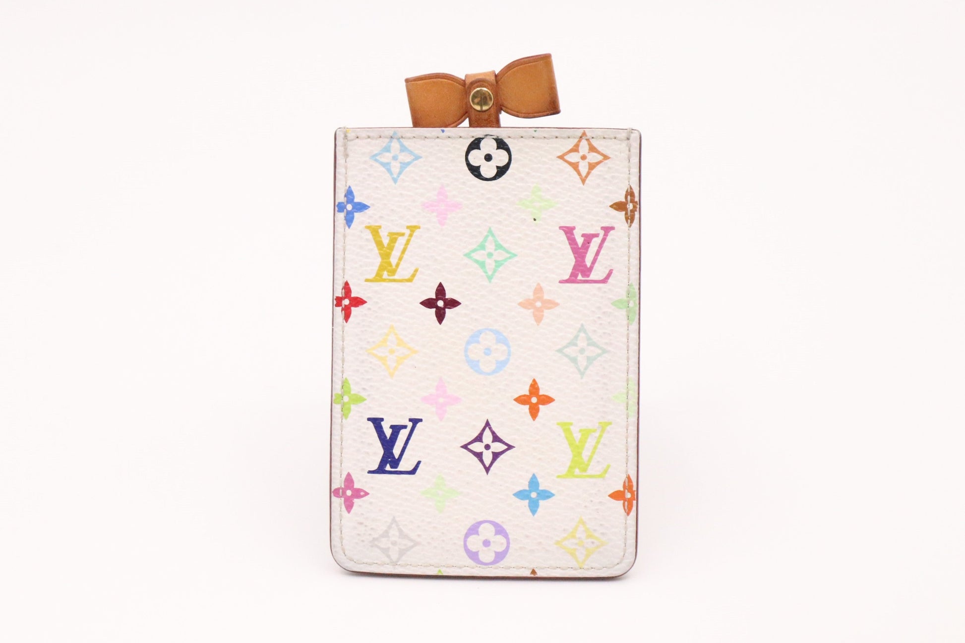 Louis Vuitton Compact Mirror in White Multicolour Monogram Canvas