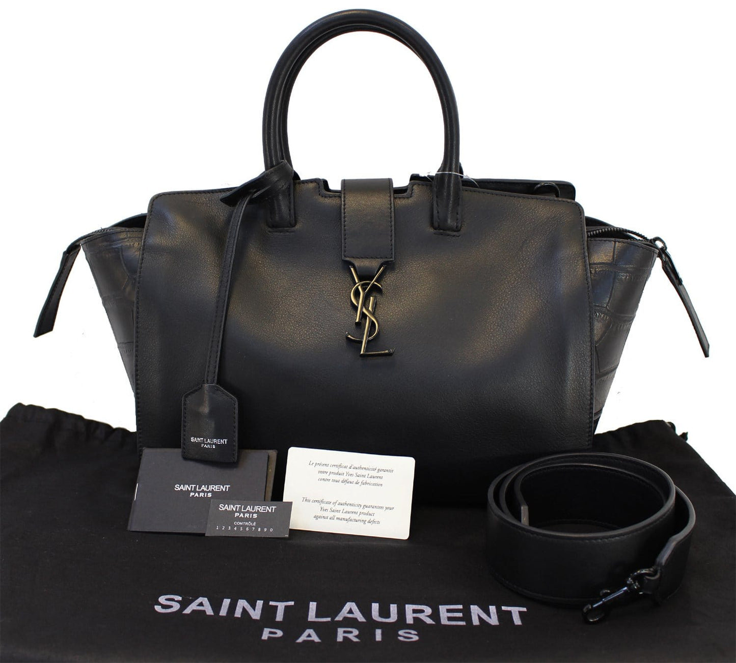 SAINT LAURENT YSL Paris Downtown 2WAY Cabas Bag