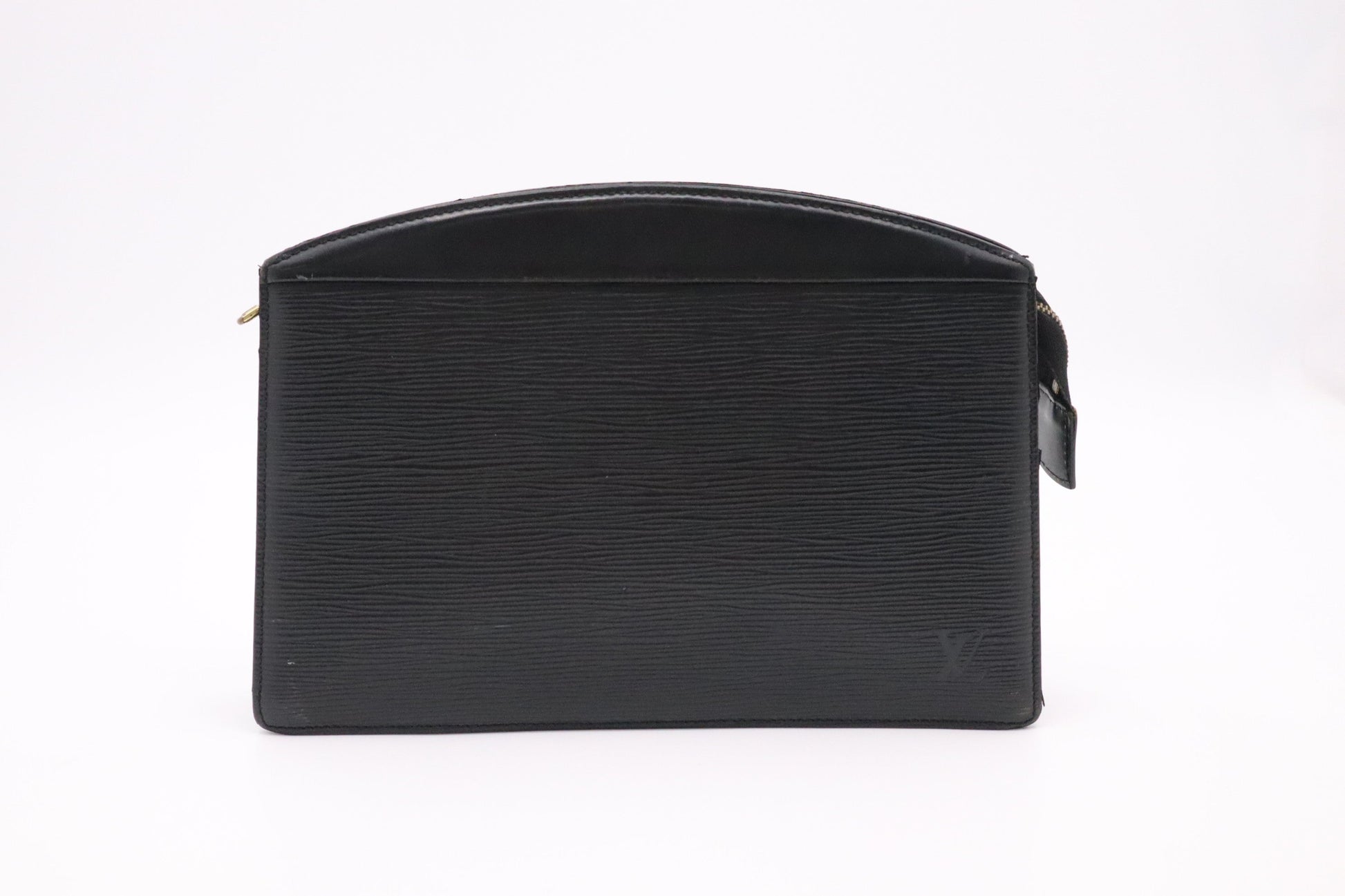 Louis Vuitton Clutch Bag in Black Epi Trousse Crete Leather