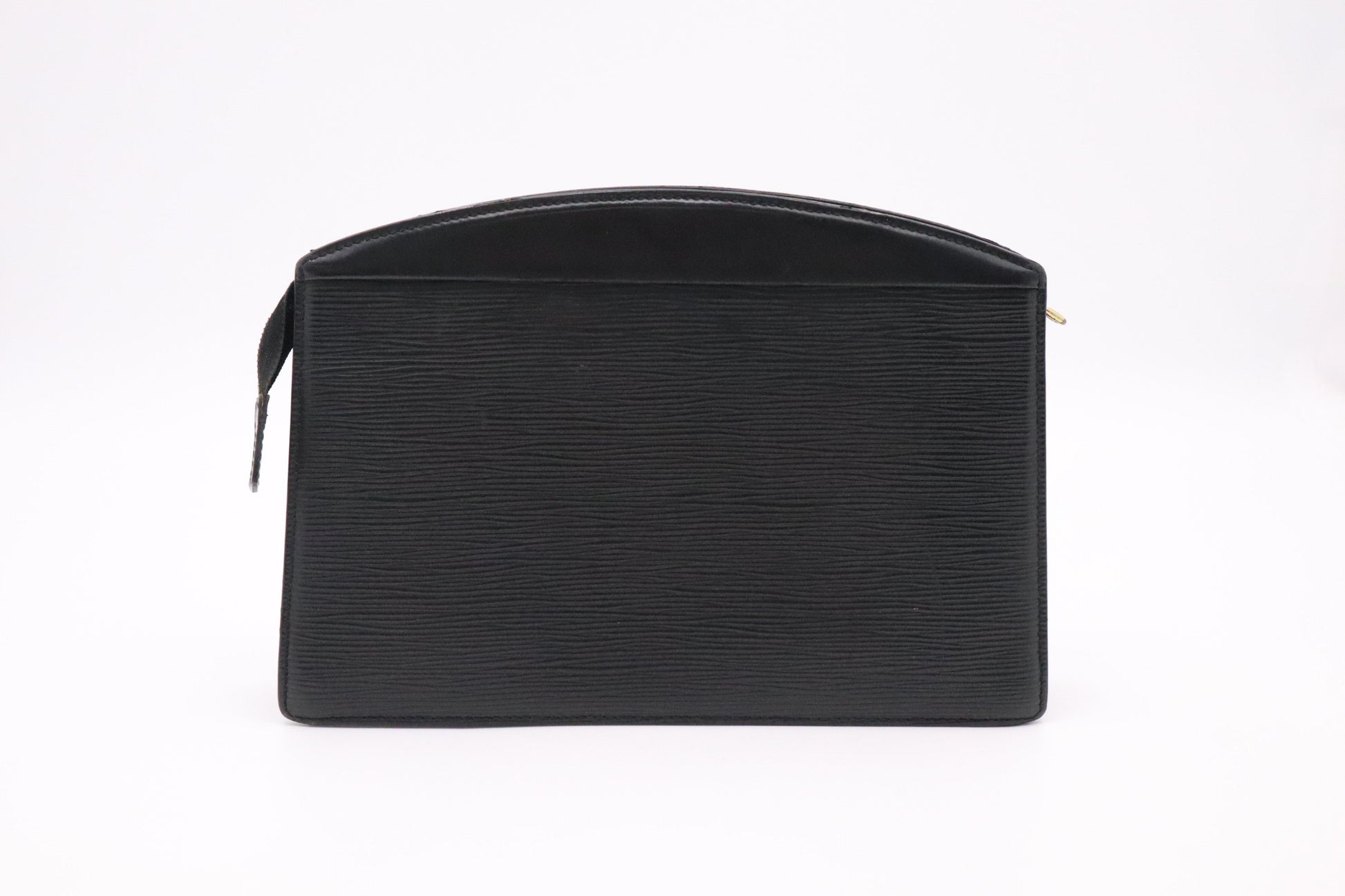 Louis Vuitton Clutch Bag in Black Epi Trousse Crete Leather