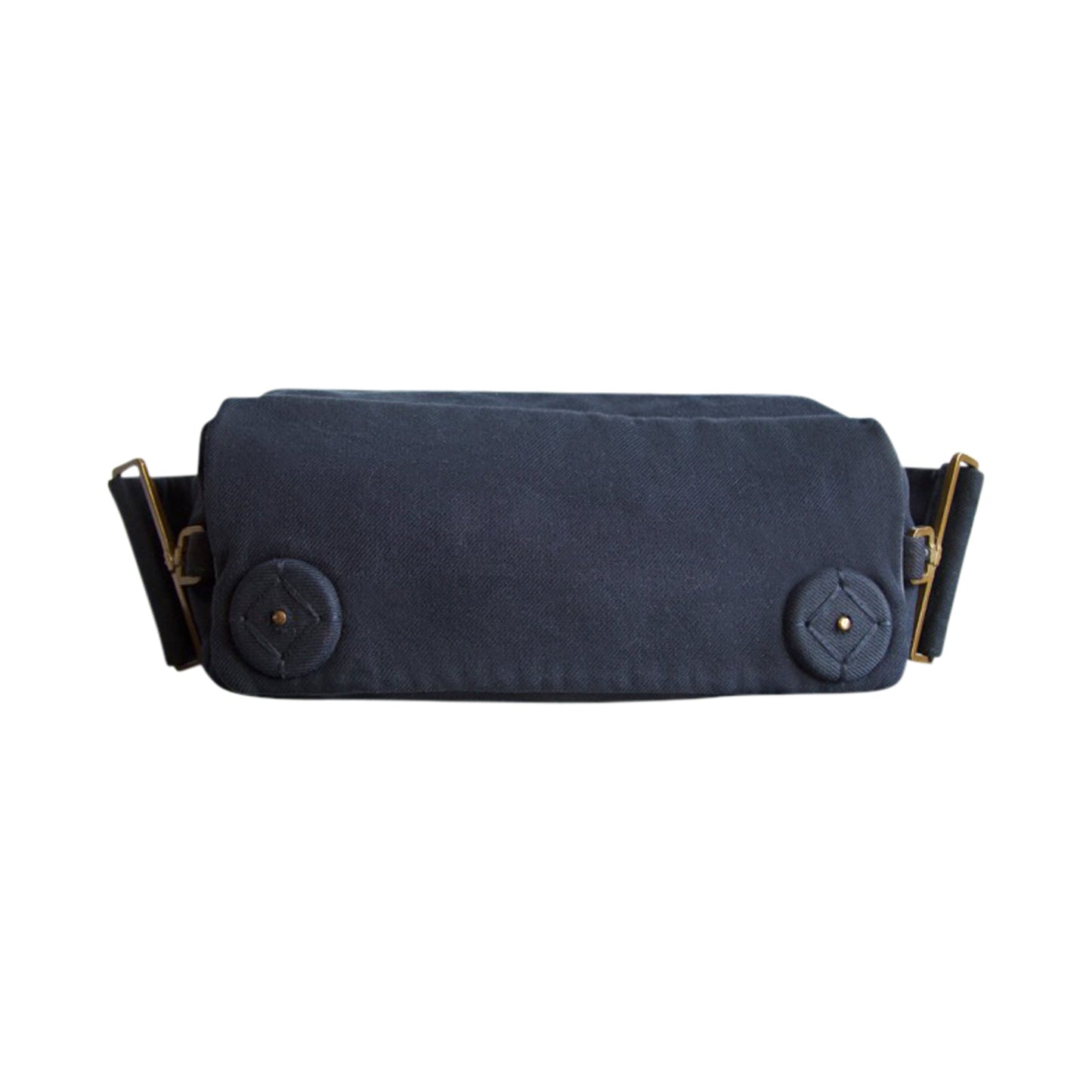 Prada Logo Plaque Cloth Shoulder Bag