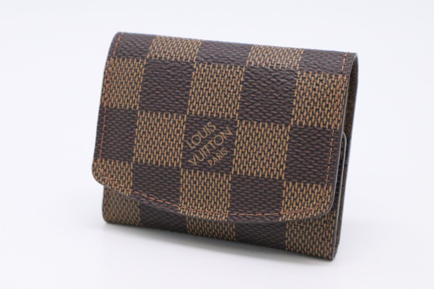 Louis Vuitton Cuff Links Case in Damier Ebene Canvas