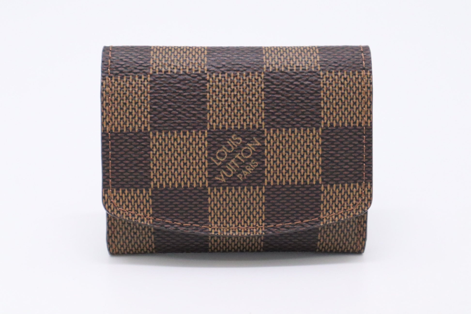 Louis Vuitton Cuff Links Case in Damier Ebene Canvas