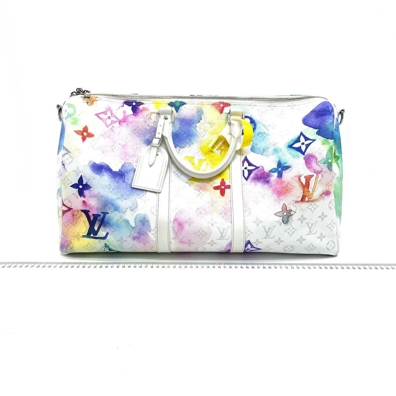 Louis Vuitton Keepall 50 Watercolor on White Monogram
