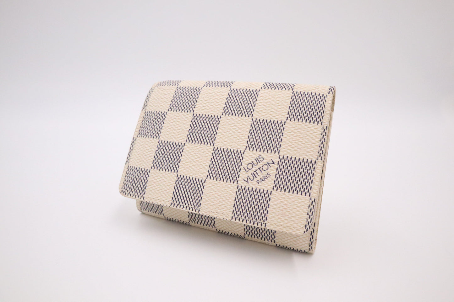 Louis Vuitton Card Case in Damier Azur Canvas