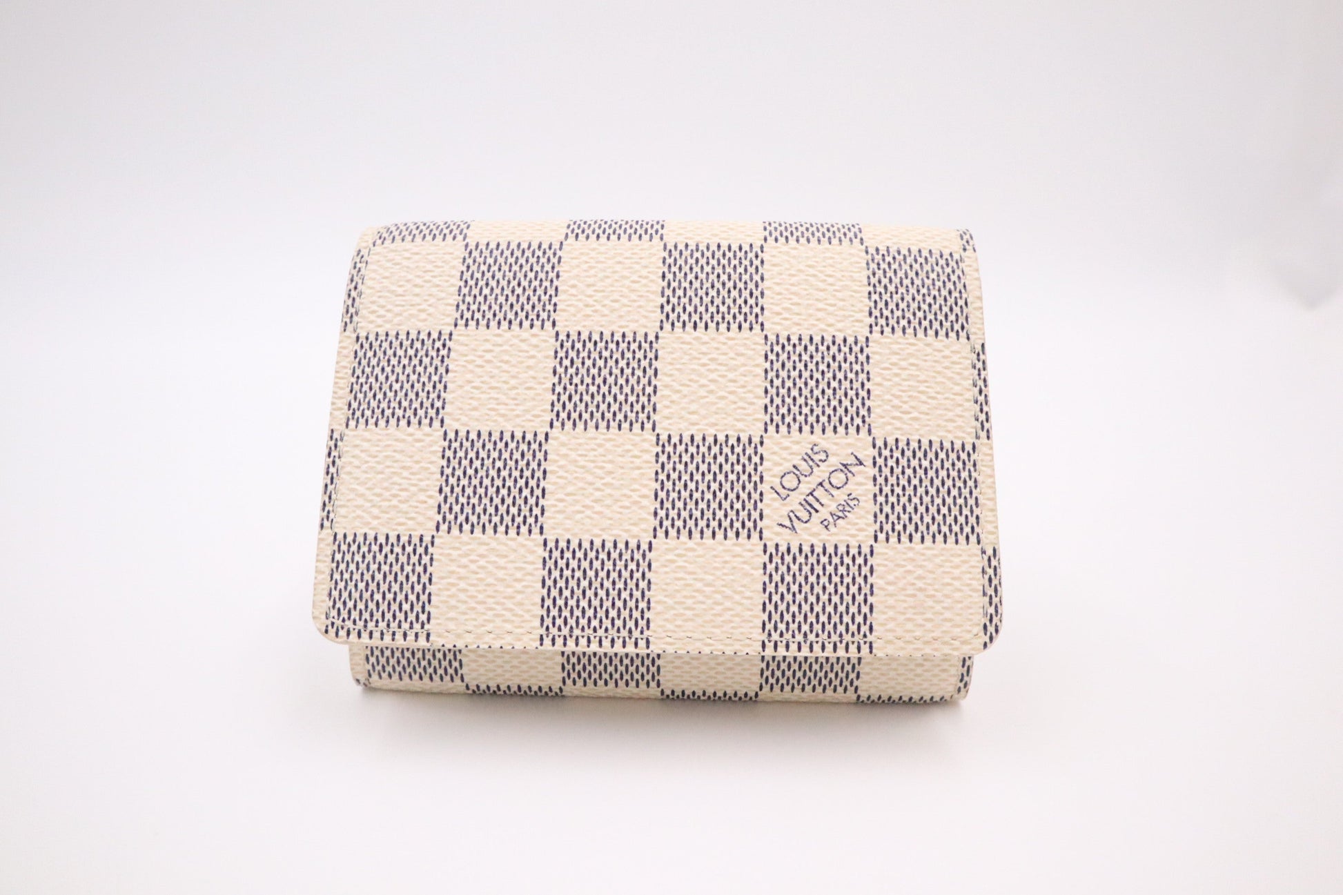 Louis Vuitton Card Case in Damier Azur Canvas