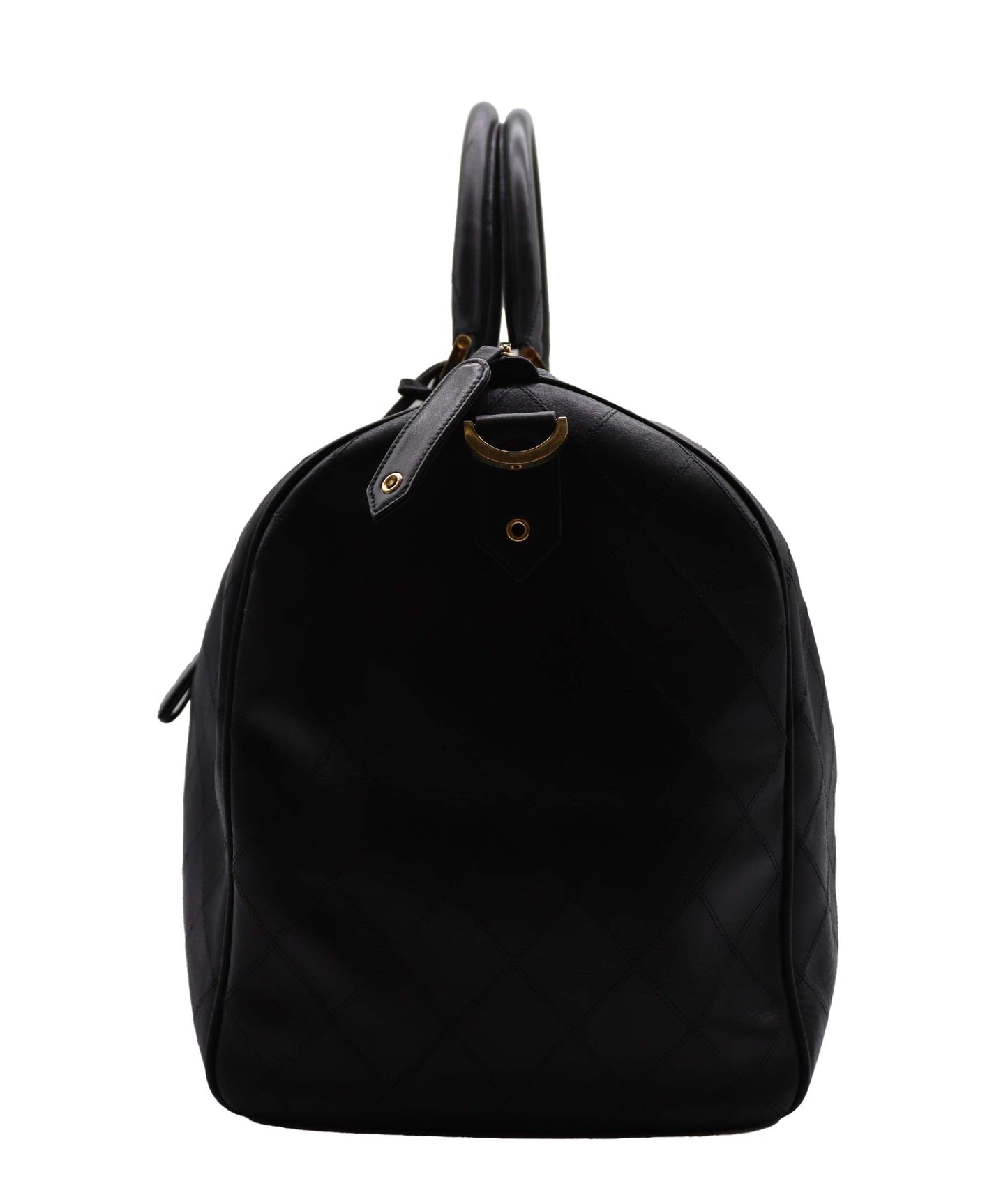 Chanel Boston Bag Black Lambskin C24123263 ASC5937