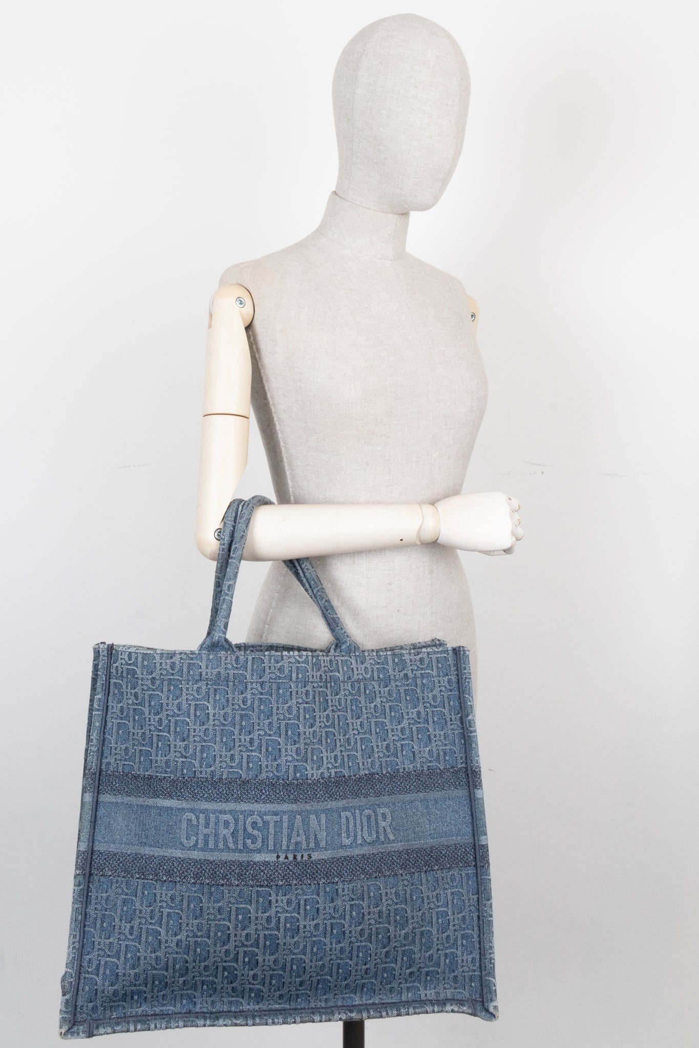 CHRISTIAN DIOR Book Tote Large Denim