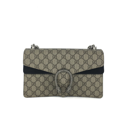 Gucci Monogram Chain Leather Shoulder Bag