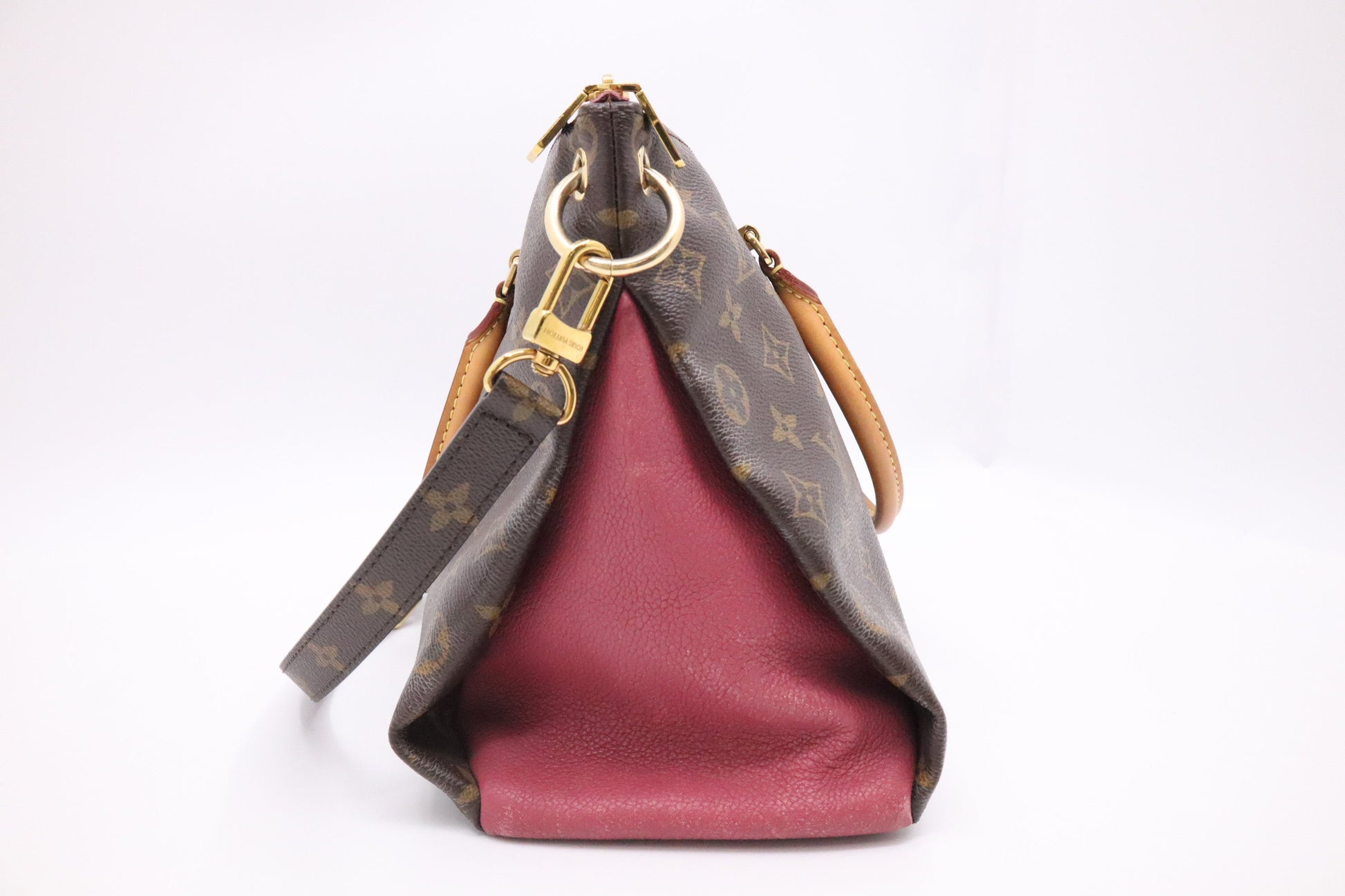 Louis Vuitton Pallas in Pink Leather & Monogram Canvas