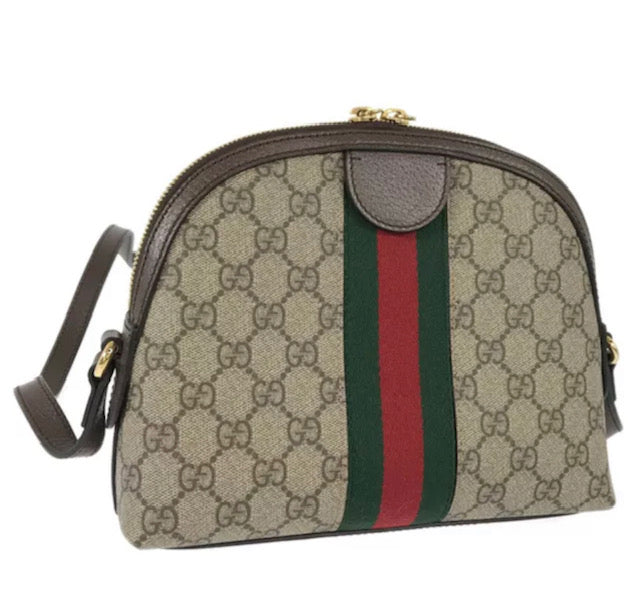 Gucci Monogram Caro Leather Canvas Crossbody