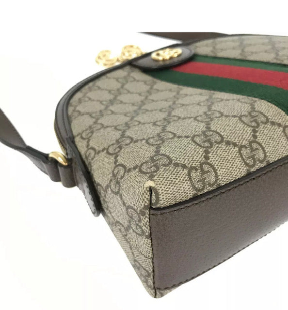 Gucci Monogram Caro Leather Canvas Crossbody