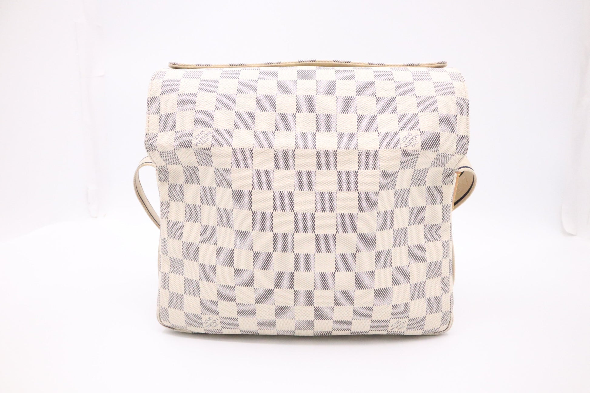 Elegant Women's Shoulder Bag | Louis Vuitton Naviglio Shoulder Bag in Damier Azur Canvas
