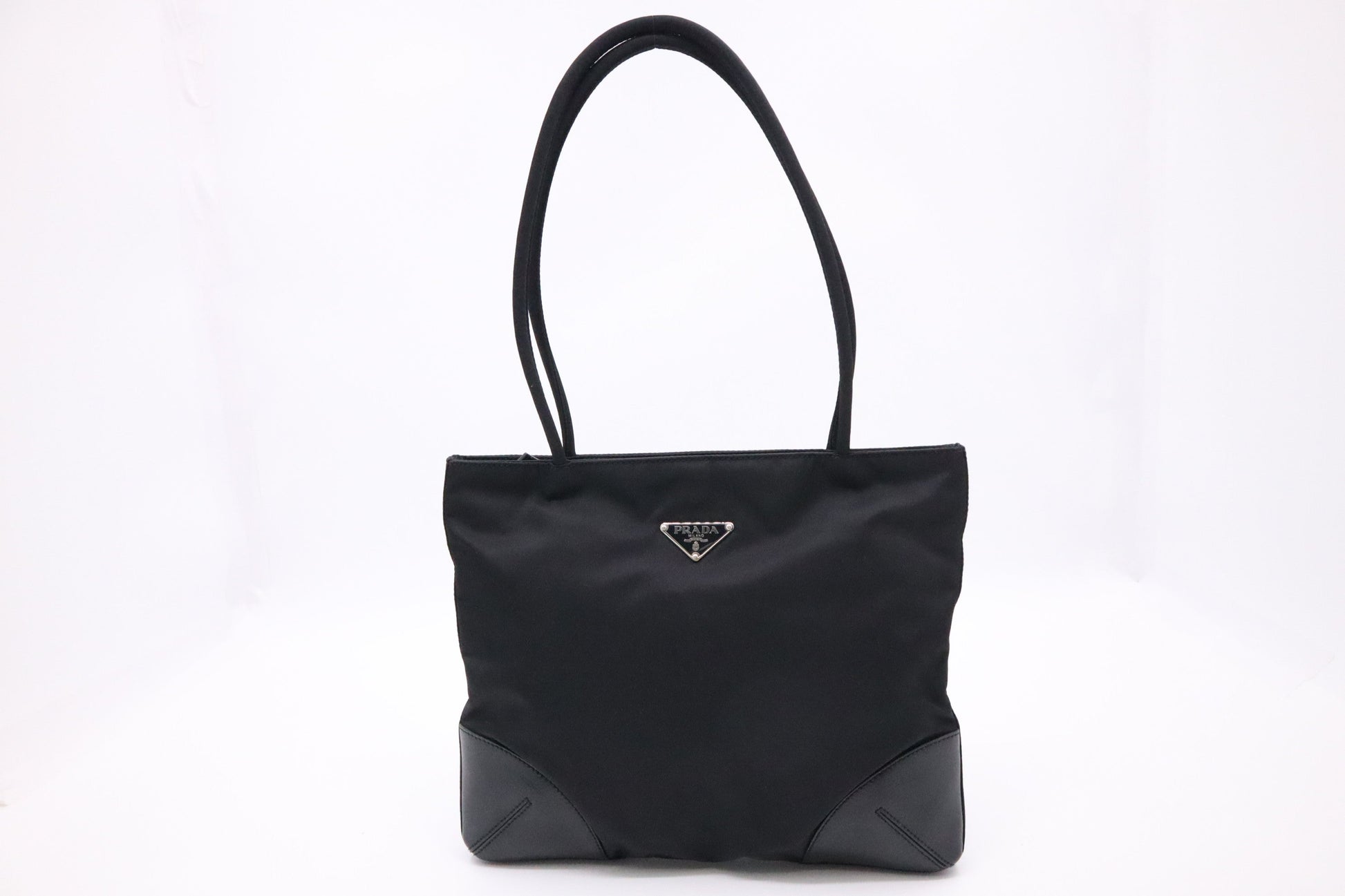 Prada Shoulder Bag in Black Nylon Canvas