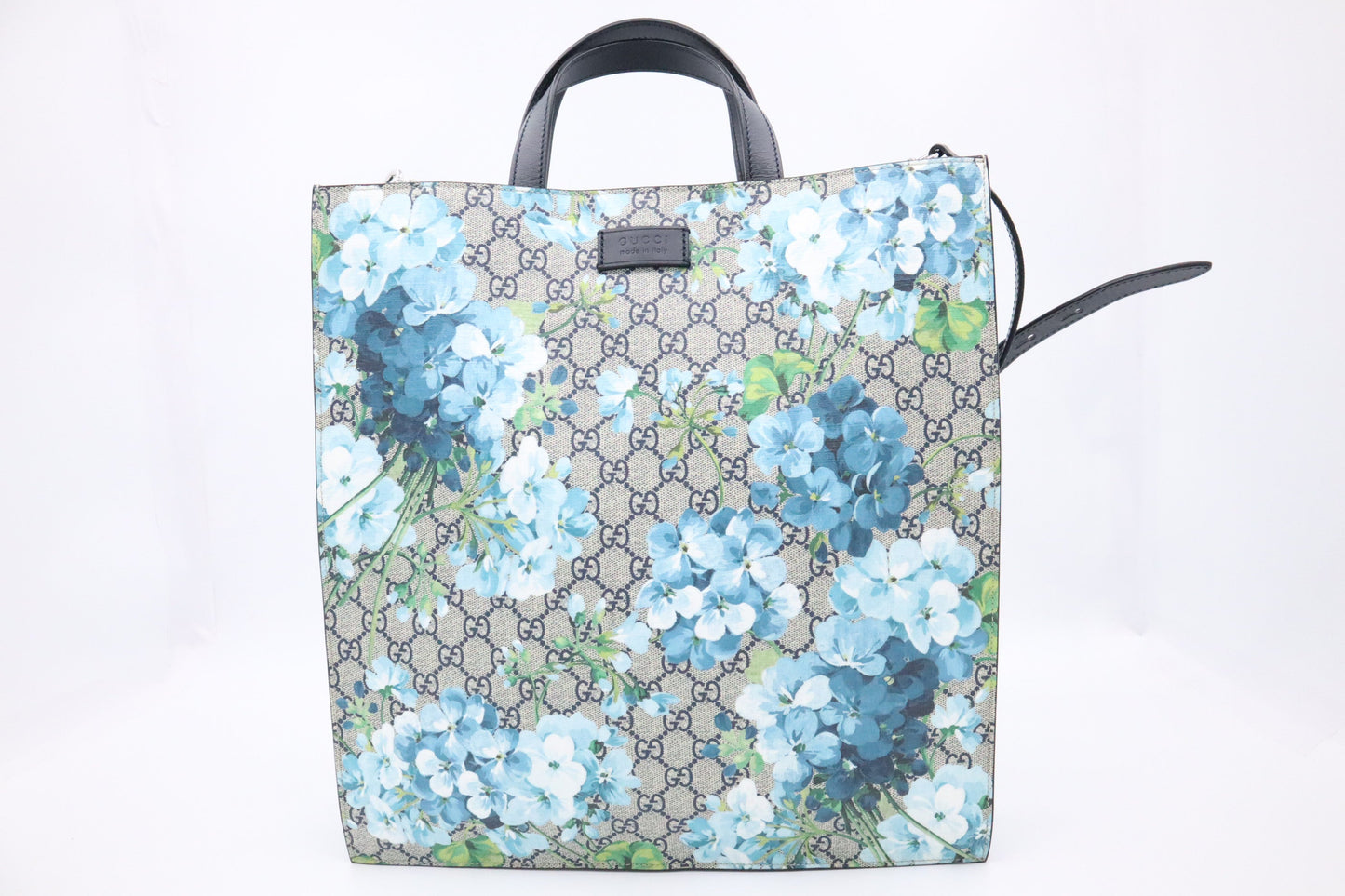 Gucci Tote in Blue Blooms GG Canvas