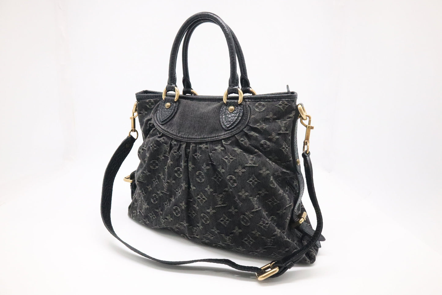 Louis Vuitton Neo Cabby GM in Black Monogram Denim