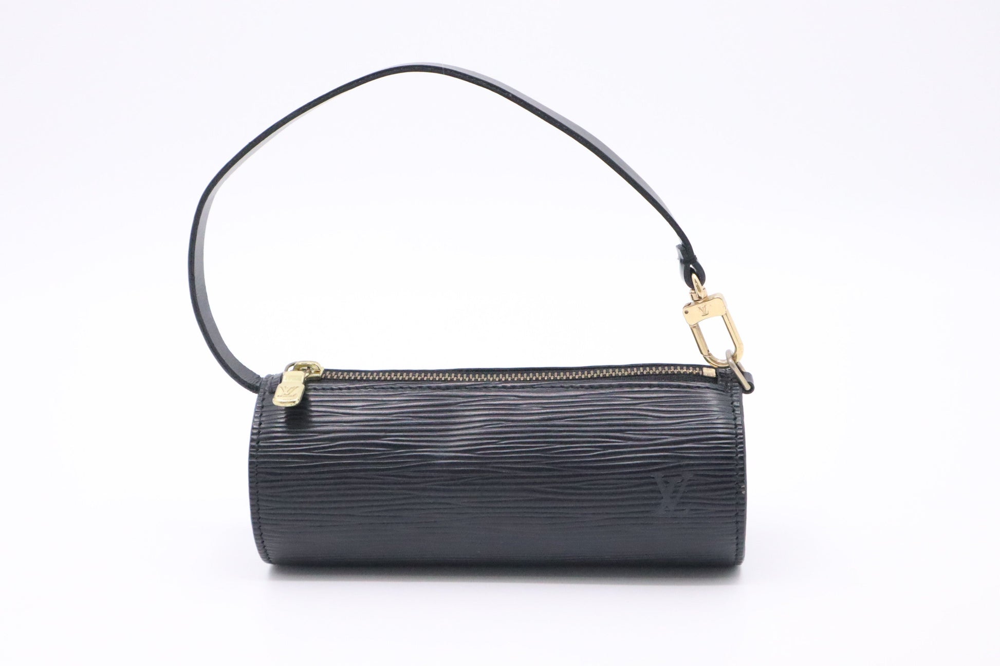 Louis Vuitton Papillon Pouch in Black Epi Leather