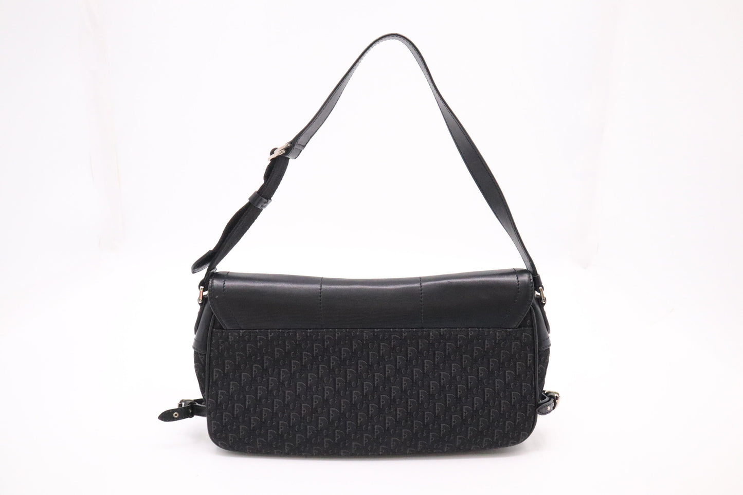 Dior Shoulder Bag in Black Canvas and Leather