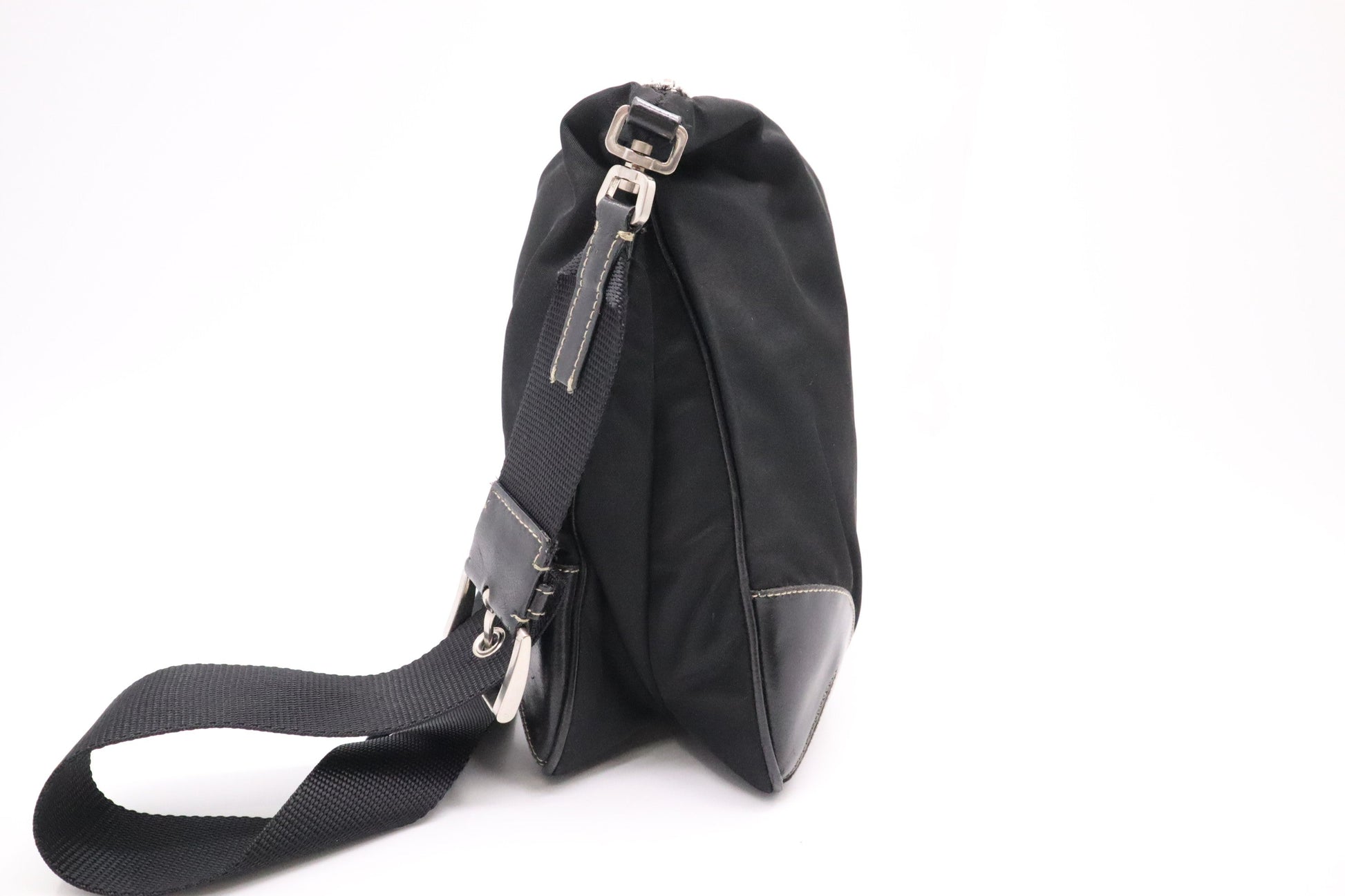 Prada Square Crossbody in Black Nylon