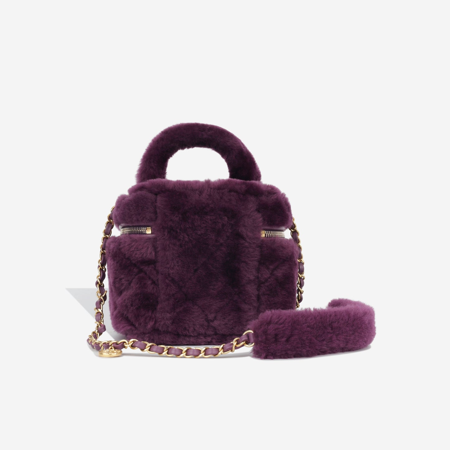 Chanel Shearling Vanity Case