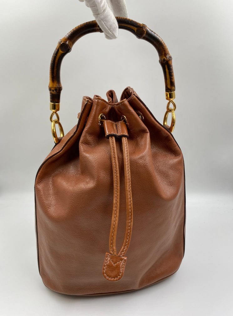 Gucci Bamboo Tan Leather Crossbody