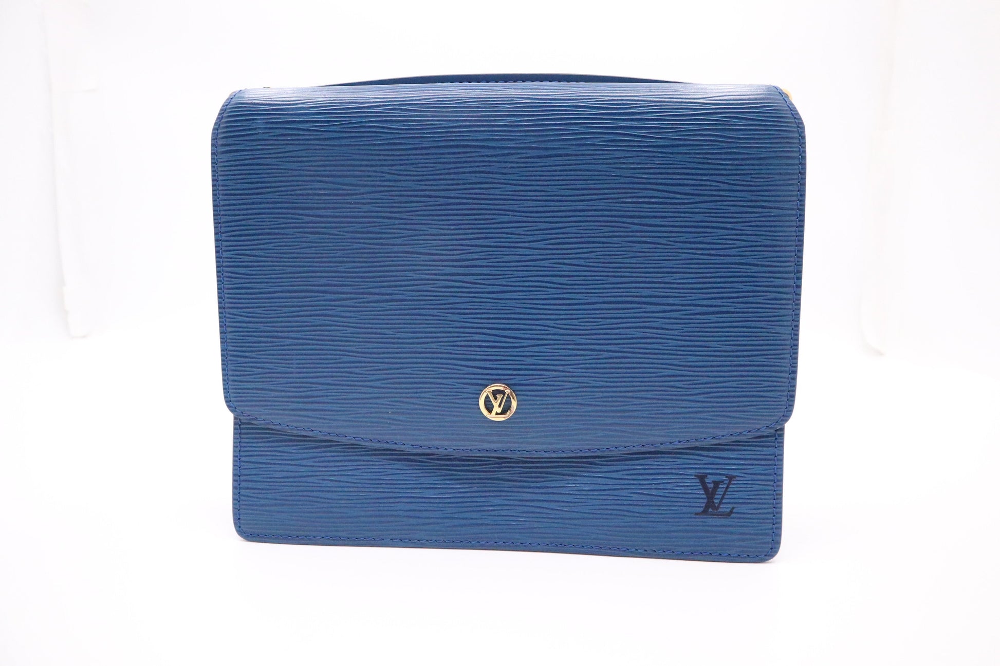 Louis Vuitton Grenelle in Epi Blue Leather