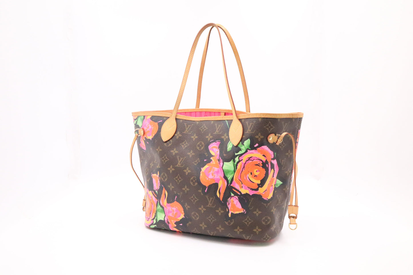 Louis Vuitton x Stephen Spro Neverfull MM in Roses Monogram Canvas