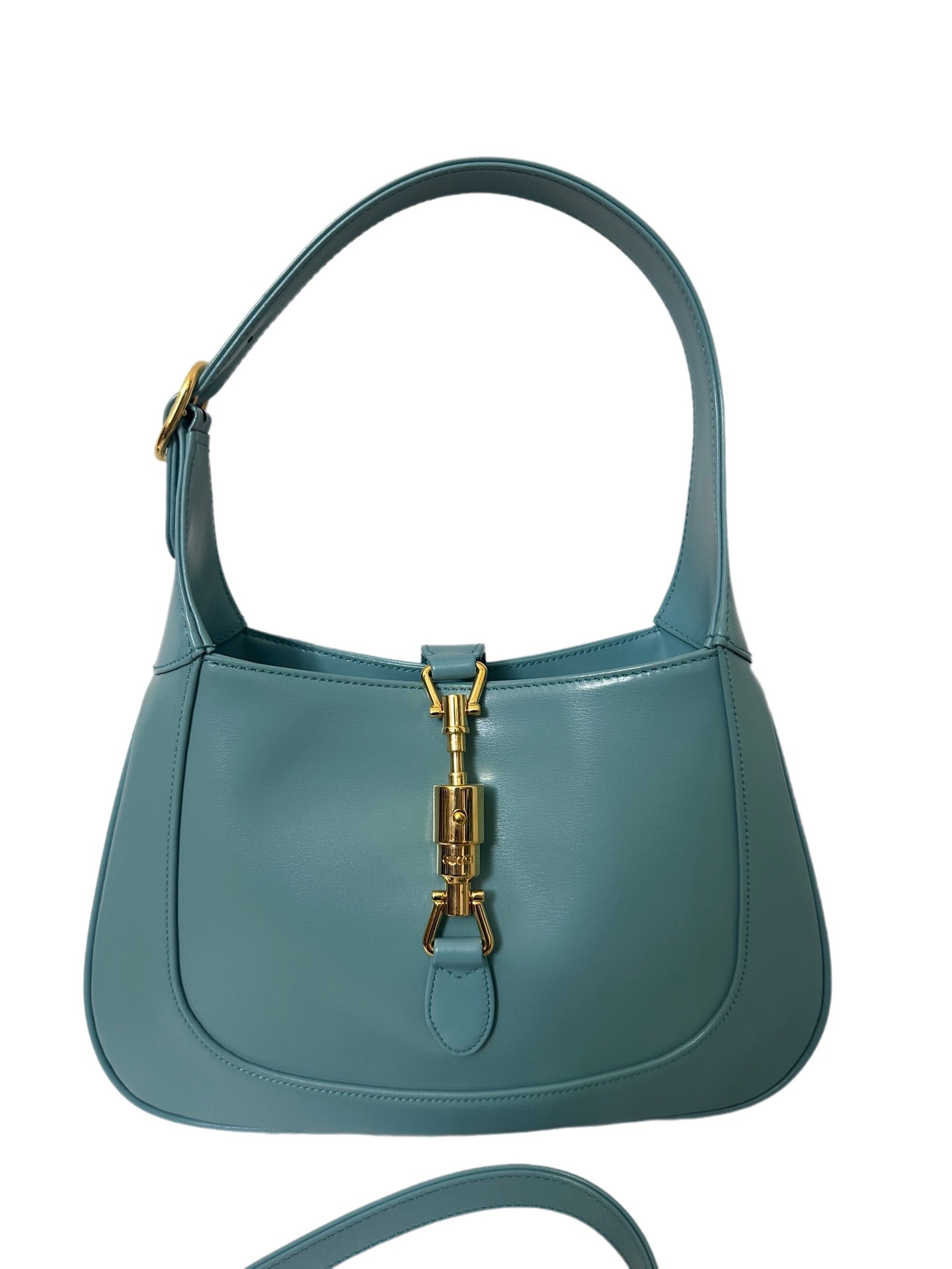 Gucci Jackie 1961 Blue Small Shoulder Bag with Adjustable Strap
