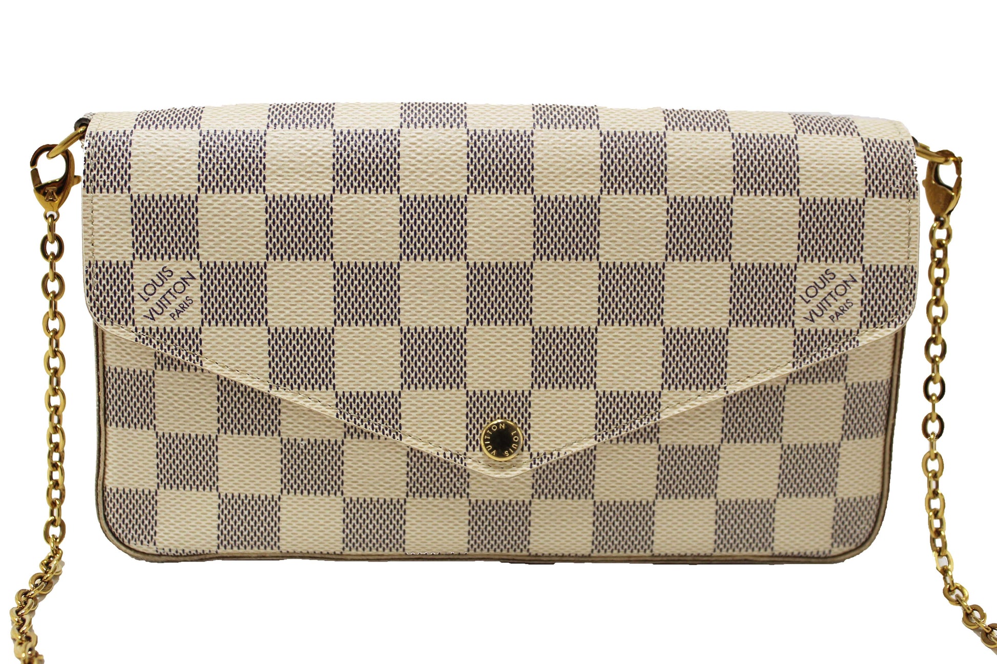 Louis Vuitton Damier Azur Felicie Pochette Crossbody Bag