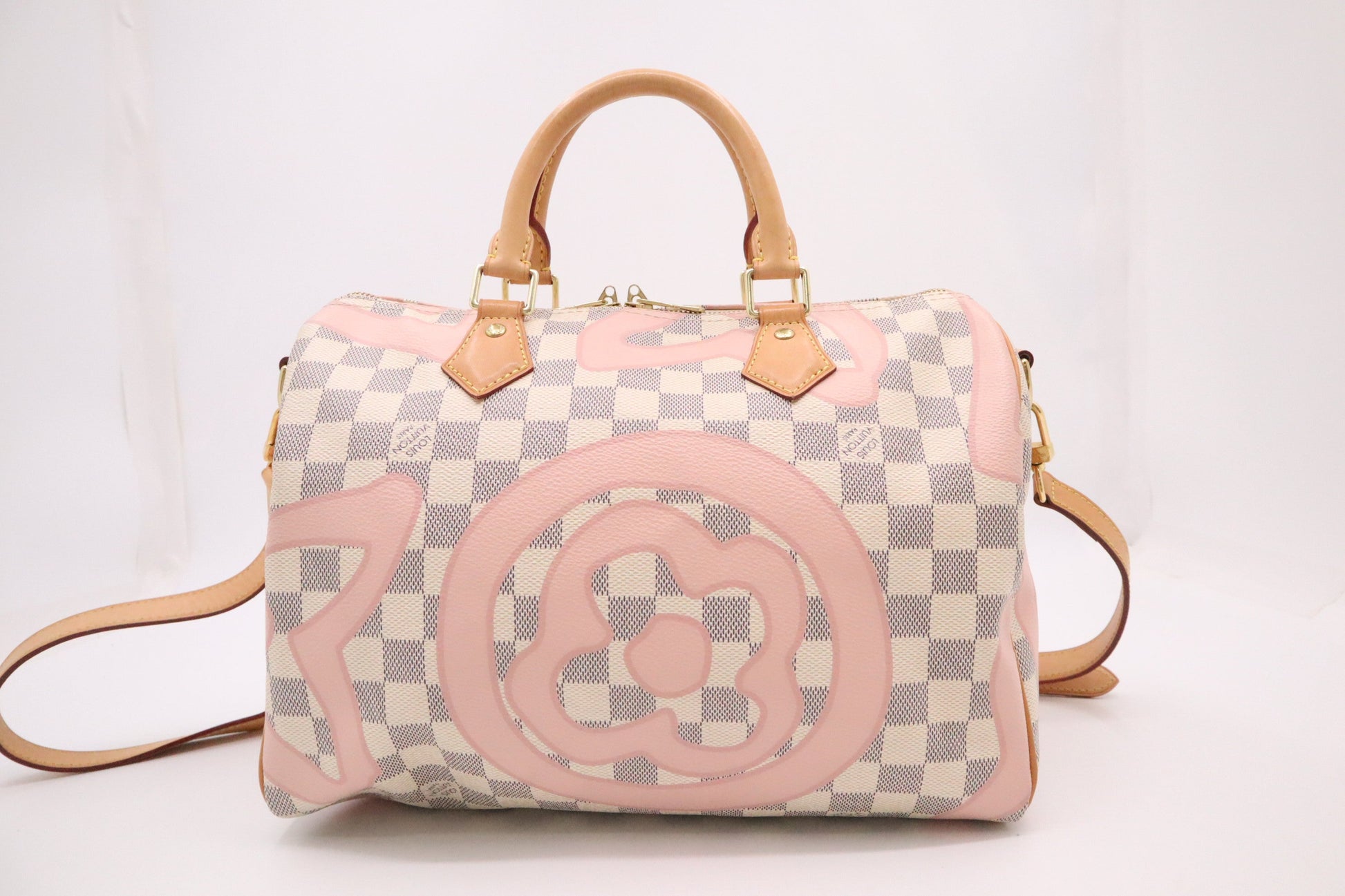 Louis Vuitton Speedy 30 Bandoulier in Tahitienne Damier Azur Canvas
