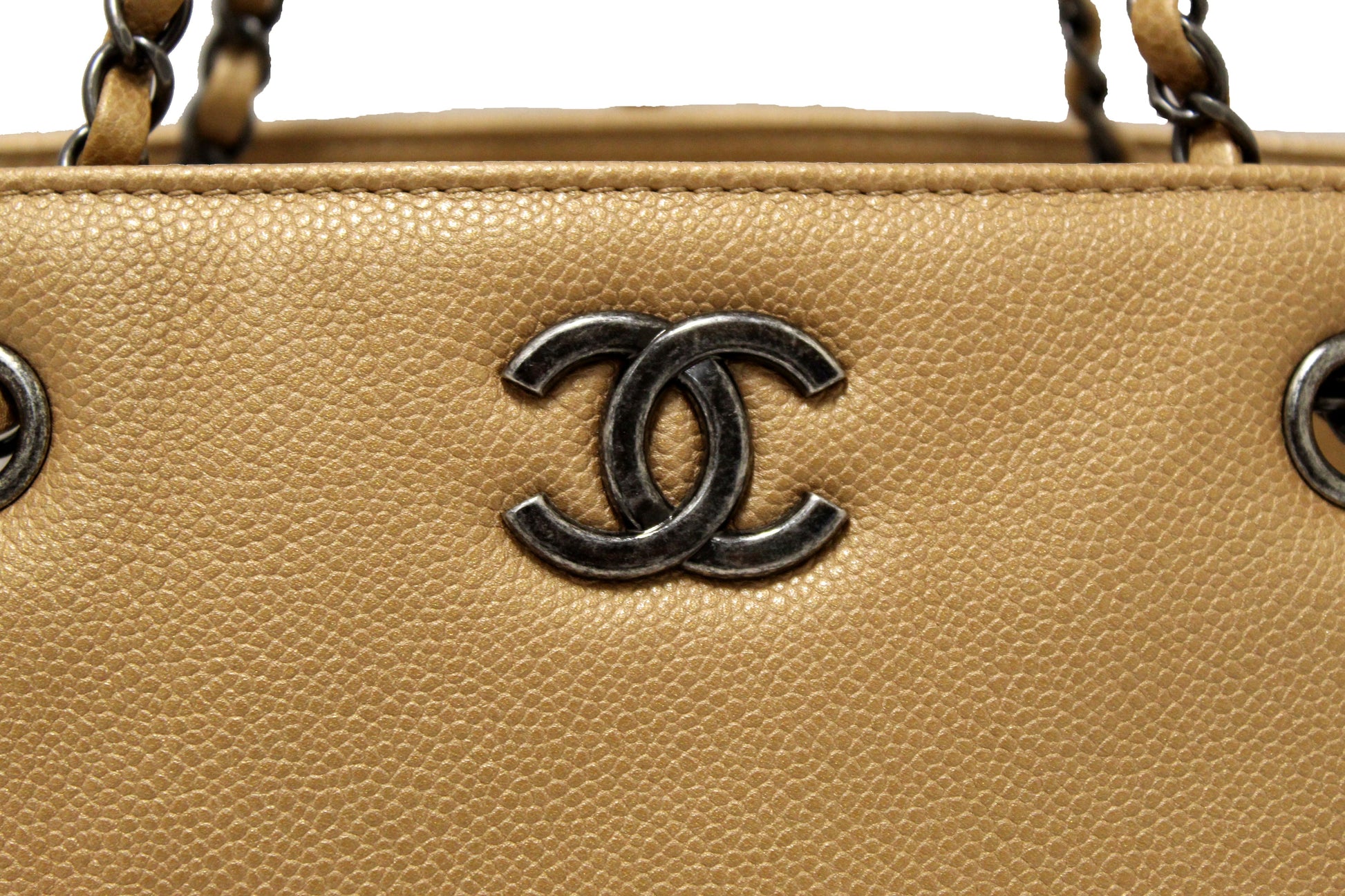Chanel Brown Caviar Leather Large Shopping Tote Bag