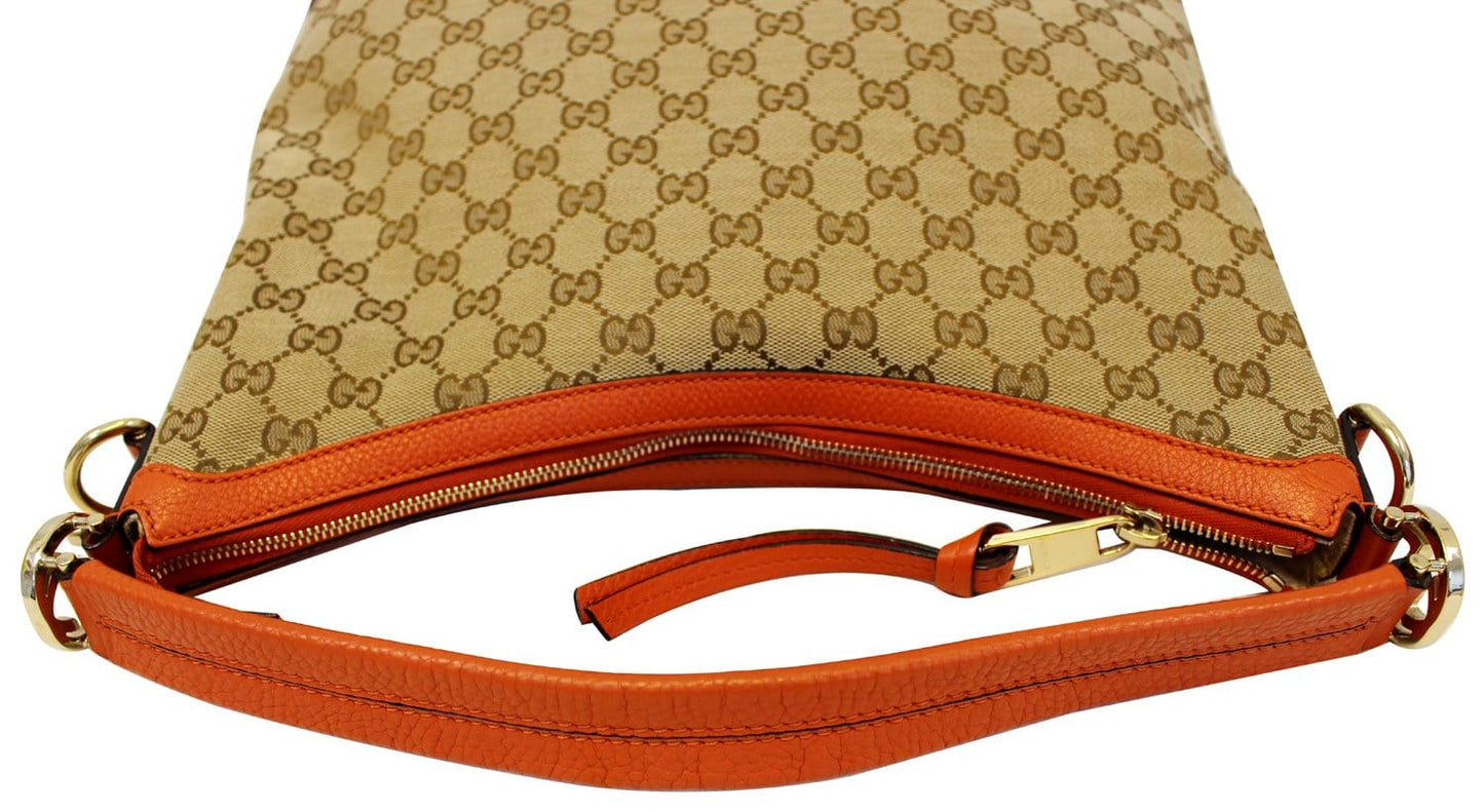 GUCCI Beige GG Canvas Miss GG Hobo Bag