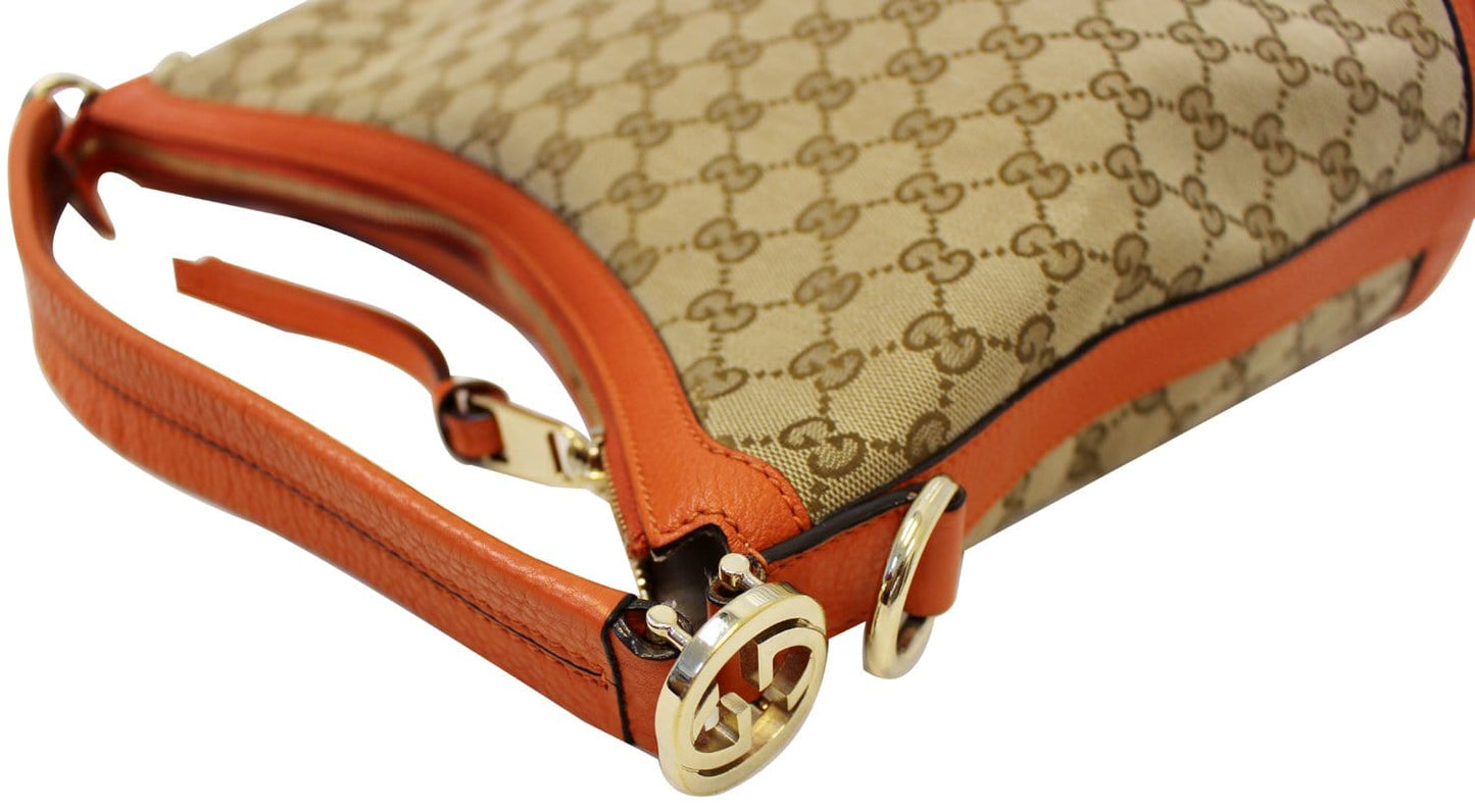 GUCCI Beige GG Canvas Miss GG Hobo Bag