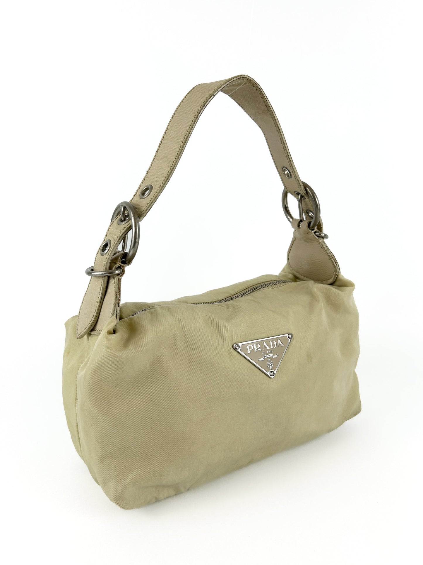Prada Milano Nylon Shoulder Bag 90s