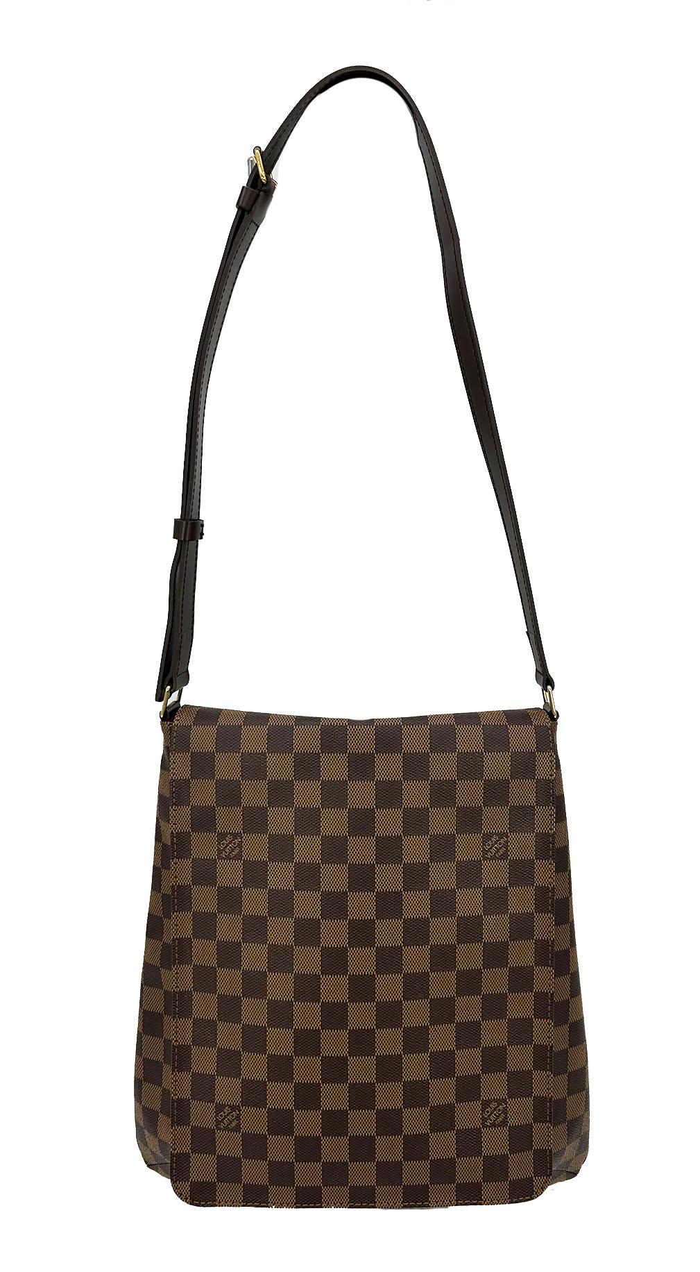 LOUIS VUITTON Damier Ebene Mtte Salsa GM Shoulder Bag