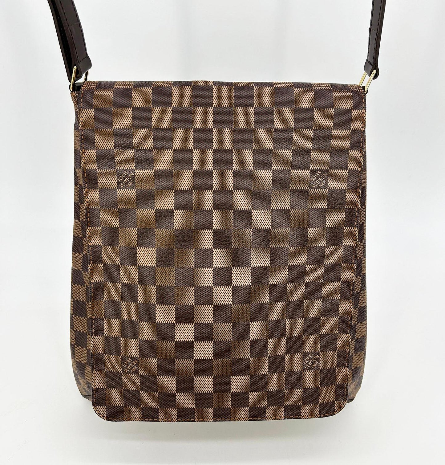LOUIS VUITTON Damier Ebene Mtte Salsa GM Shoulder Bag