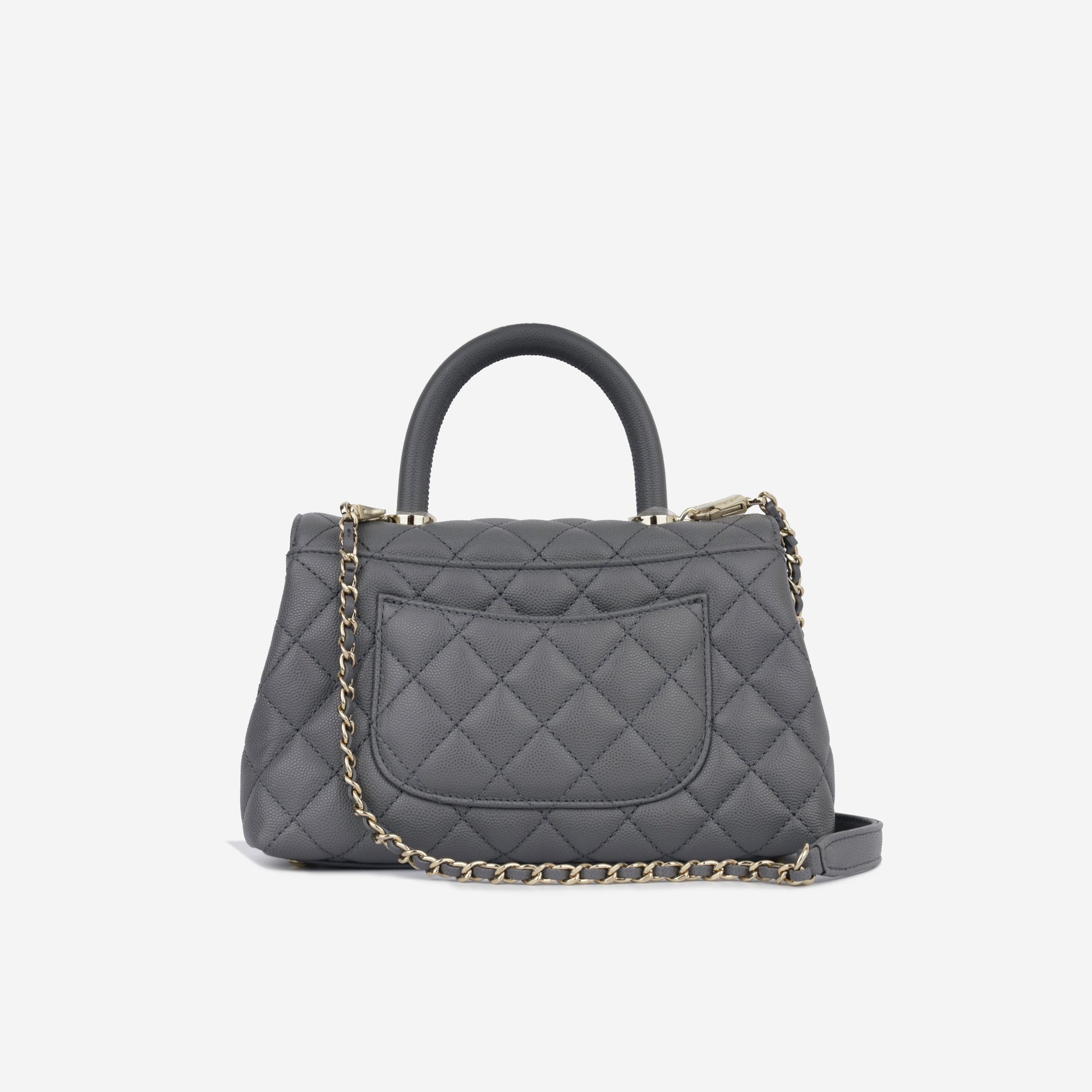 Chanel Small Coco Handle - Charcoal