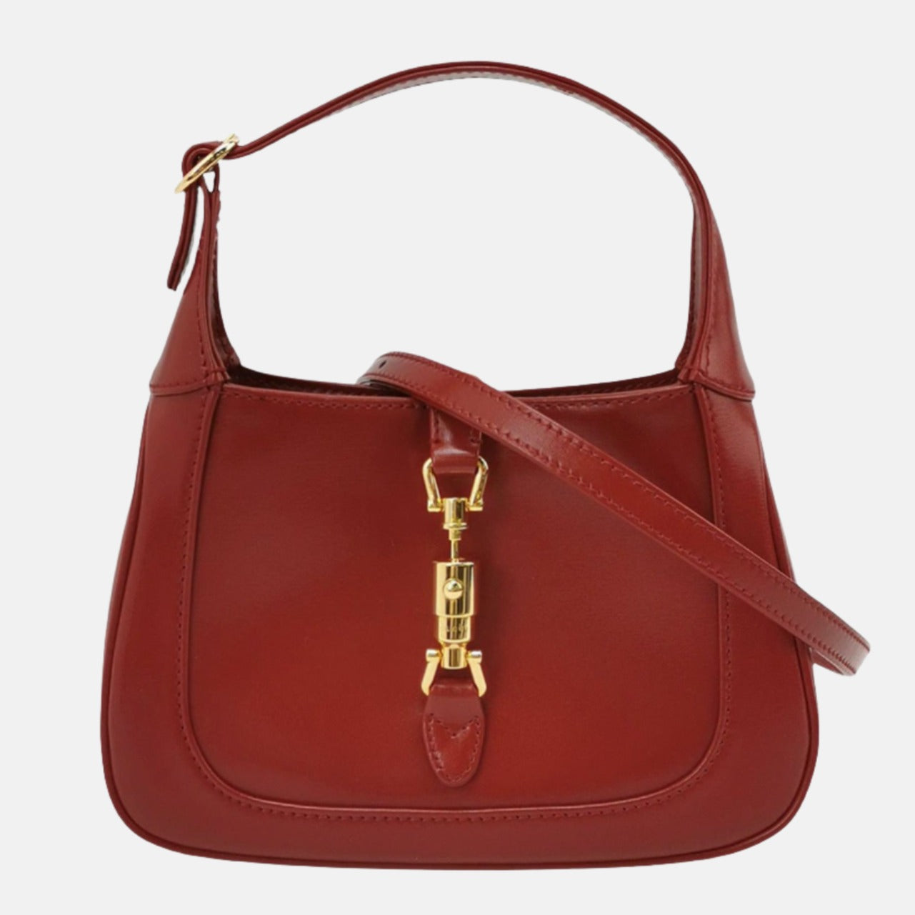 Gucci Jackie 1961 Mini Burgundy Leather Bag