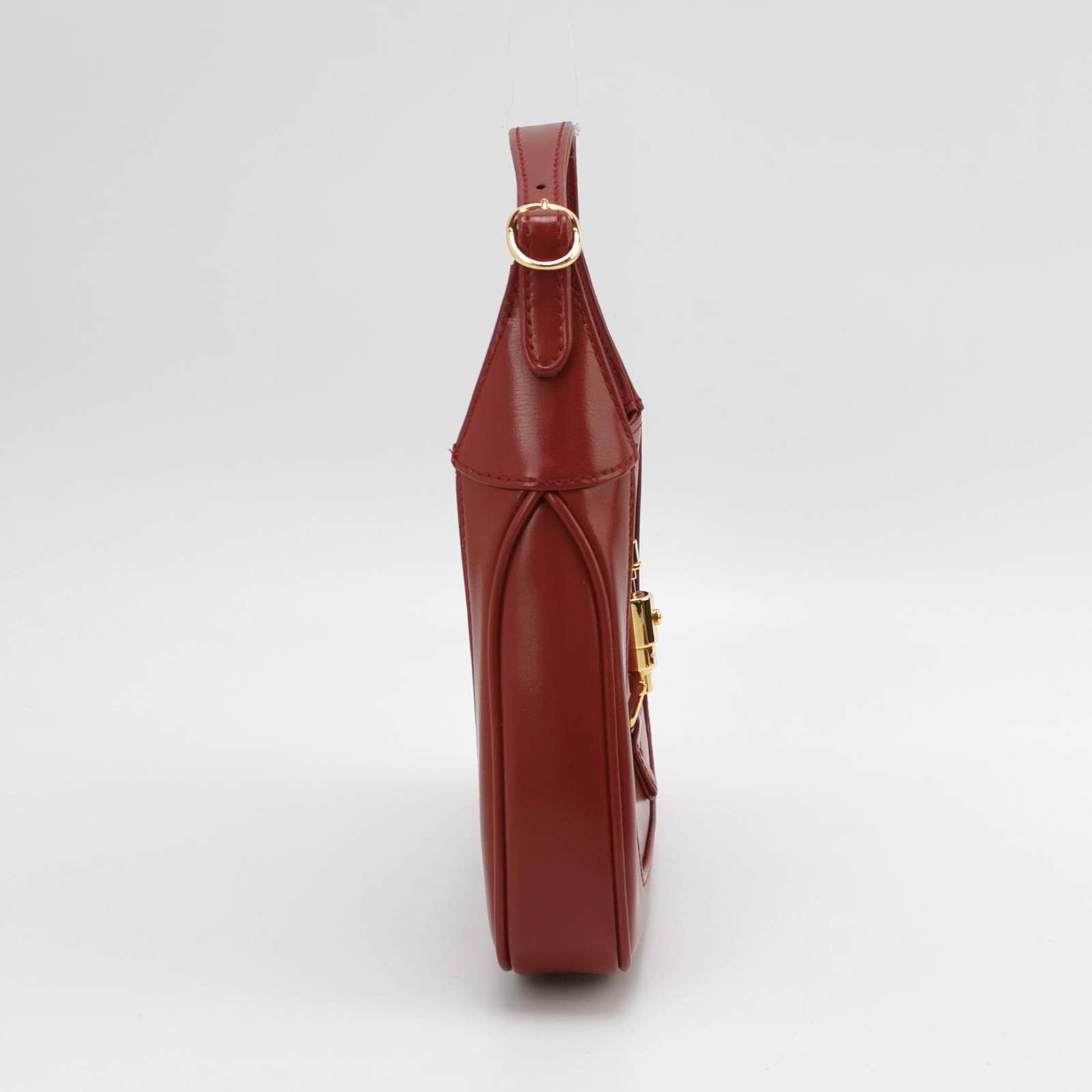Gucci Jackie 1961 Mini Burgundy Leather Bag Two Way Carry
