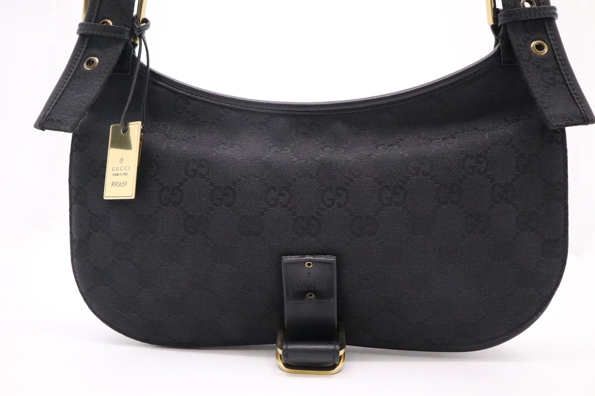 Gucci Shoulder Bag in Black GG Canvas