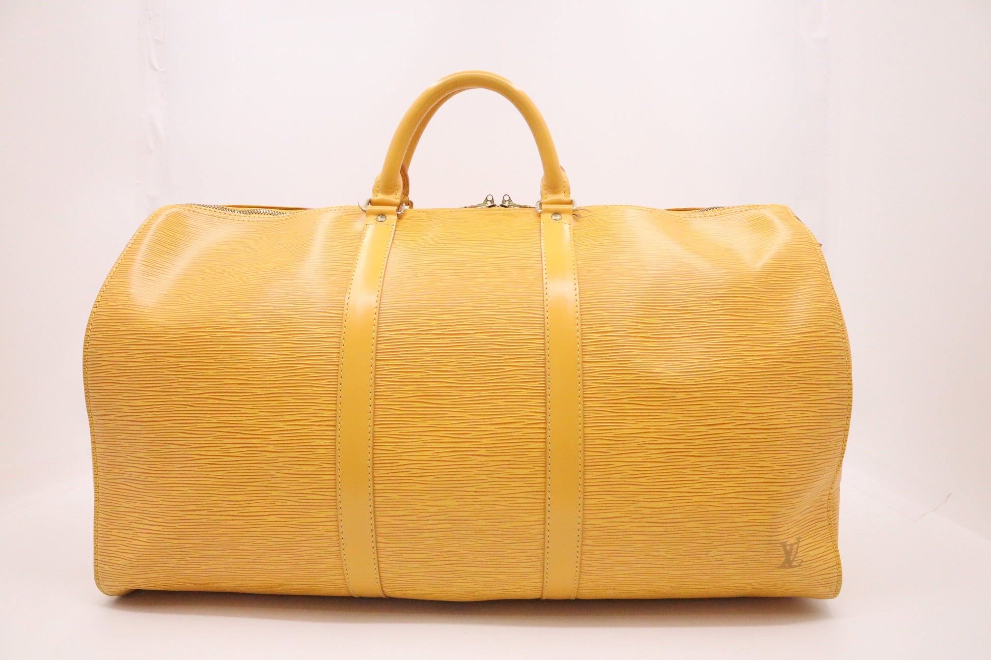 Louis Vuitton Keepall 50 in Yellow Epi Leather