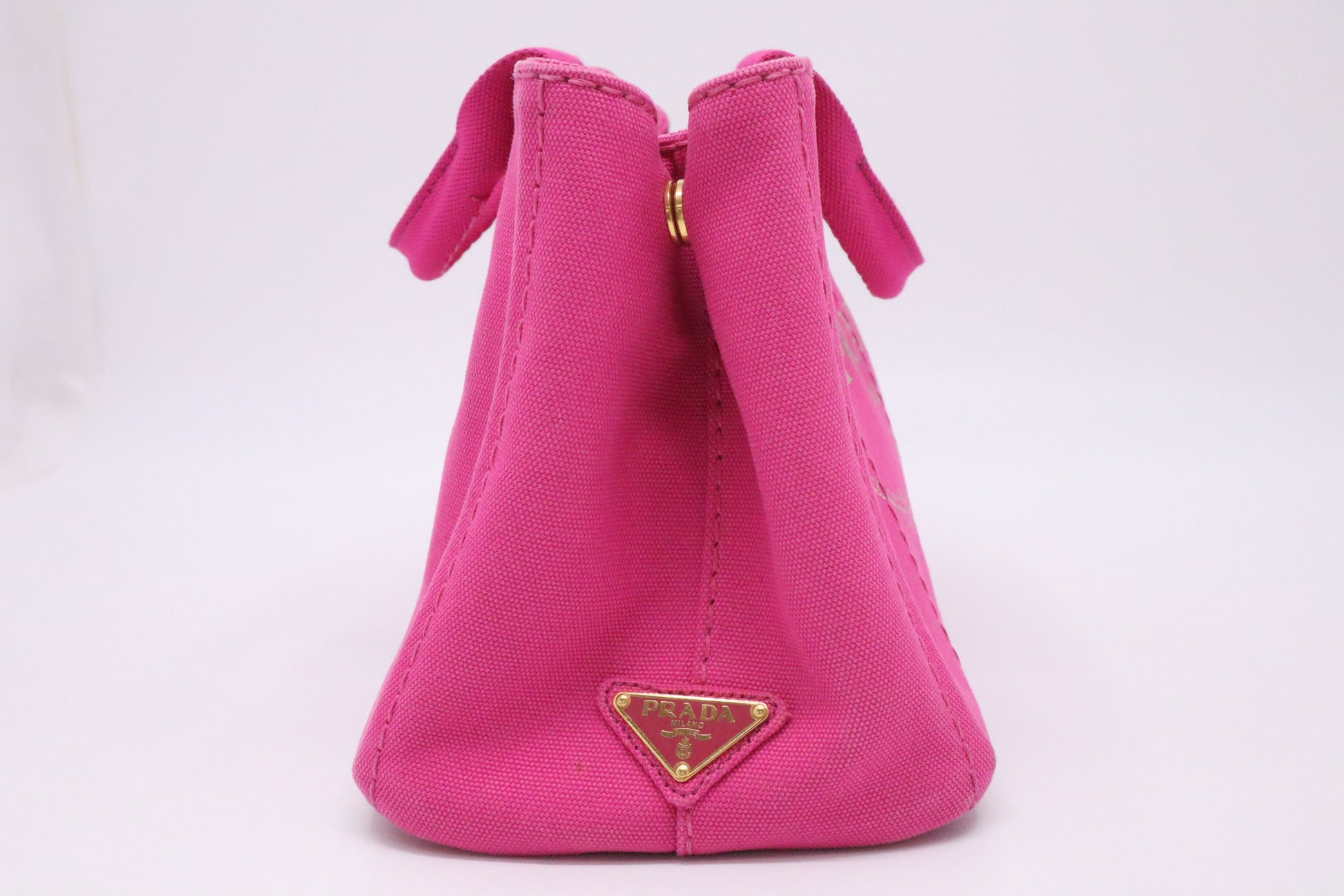 Prada Canapa in Pink Canvas