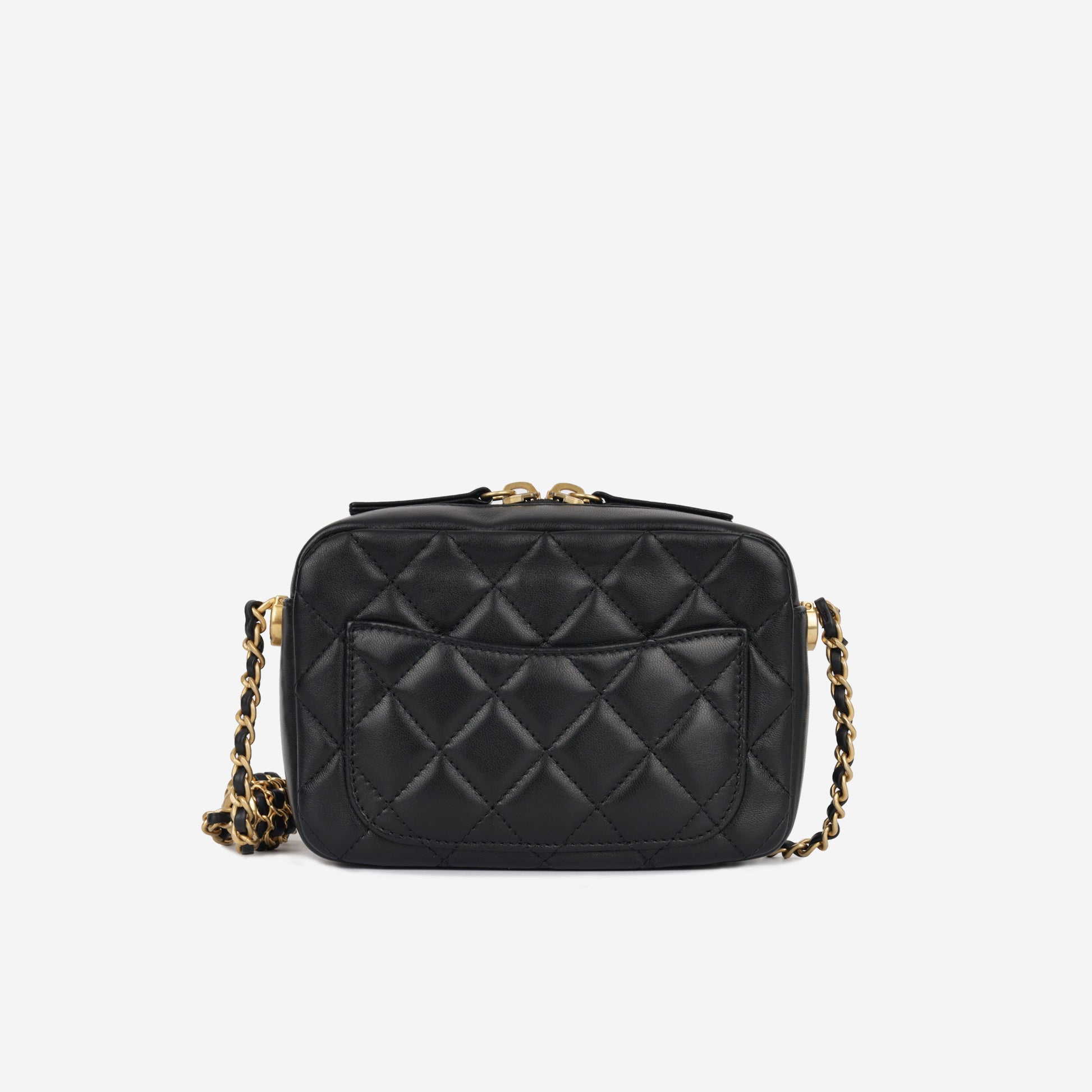 Chanel Mini Camera Pearl Crush - Black Lambskin